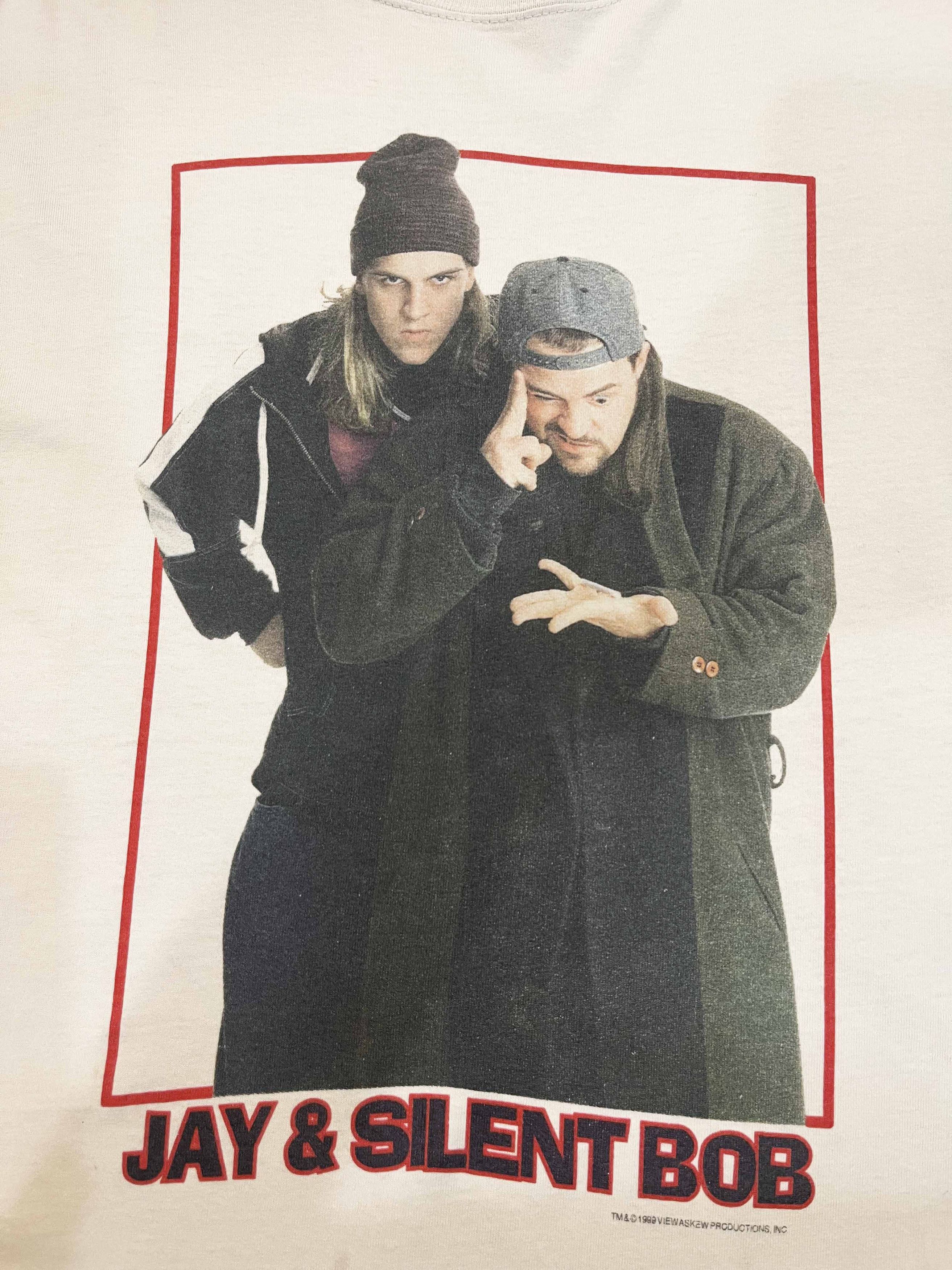 Hanes × Vintage Vintage Hanes Jay&Silent Bob Movie Promo View Askew T-Shirt Size US M / EU 48-50 / 2 - 2 Thumbnail