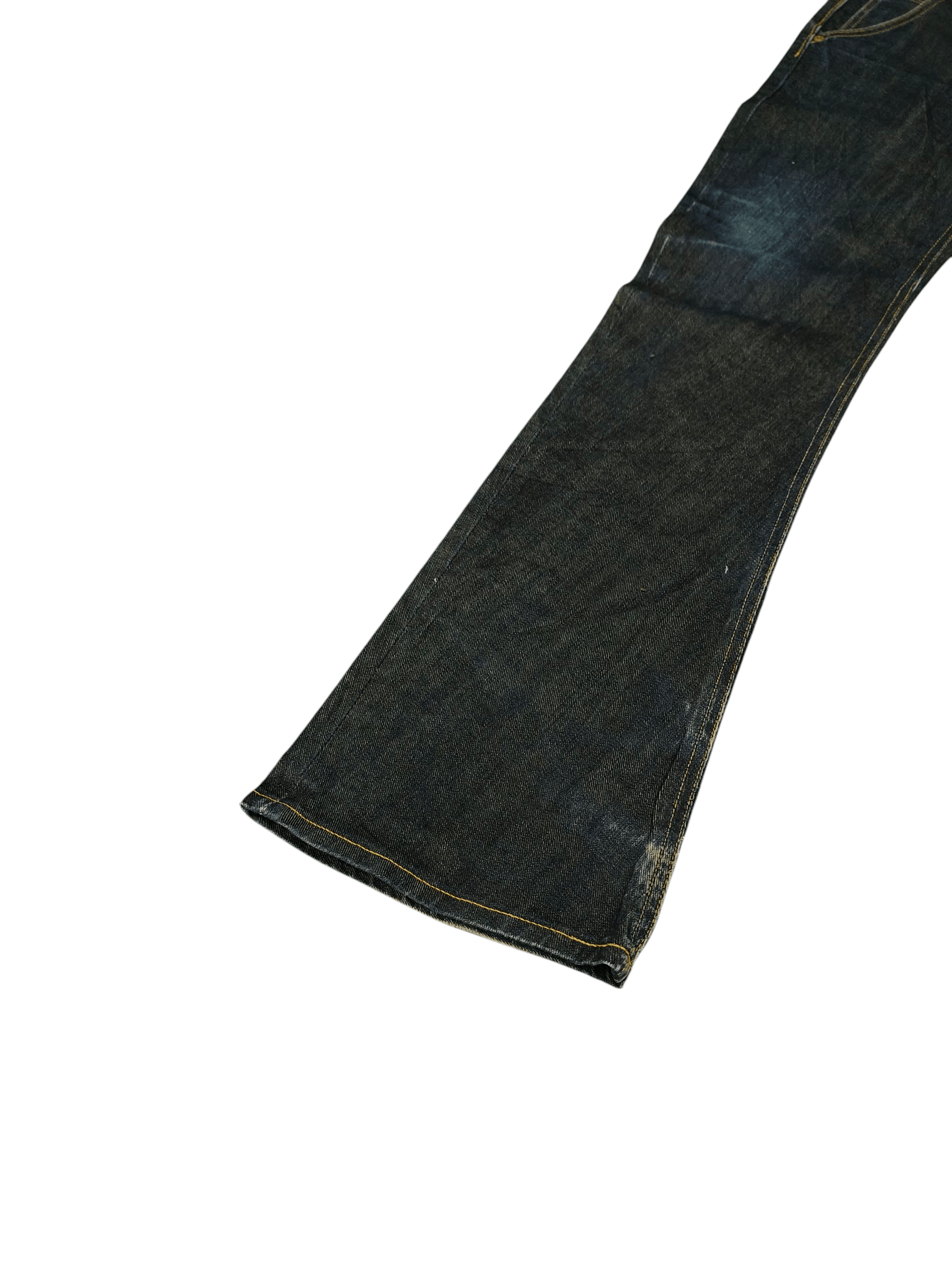 If Six Was Nine Flare Jeans Lee X Akm Japan Denim Bootcut Ifsixwasnine Lgb Size US 31 - 9 Thumbnail