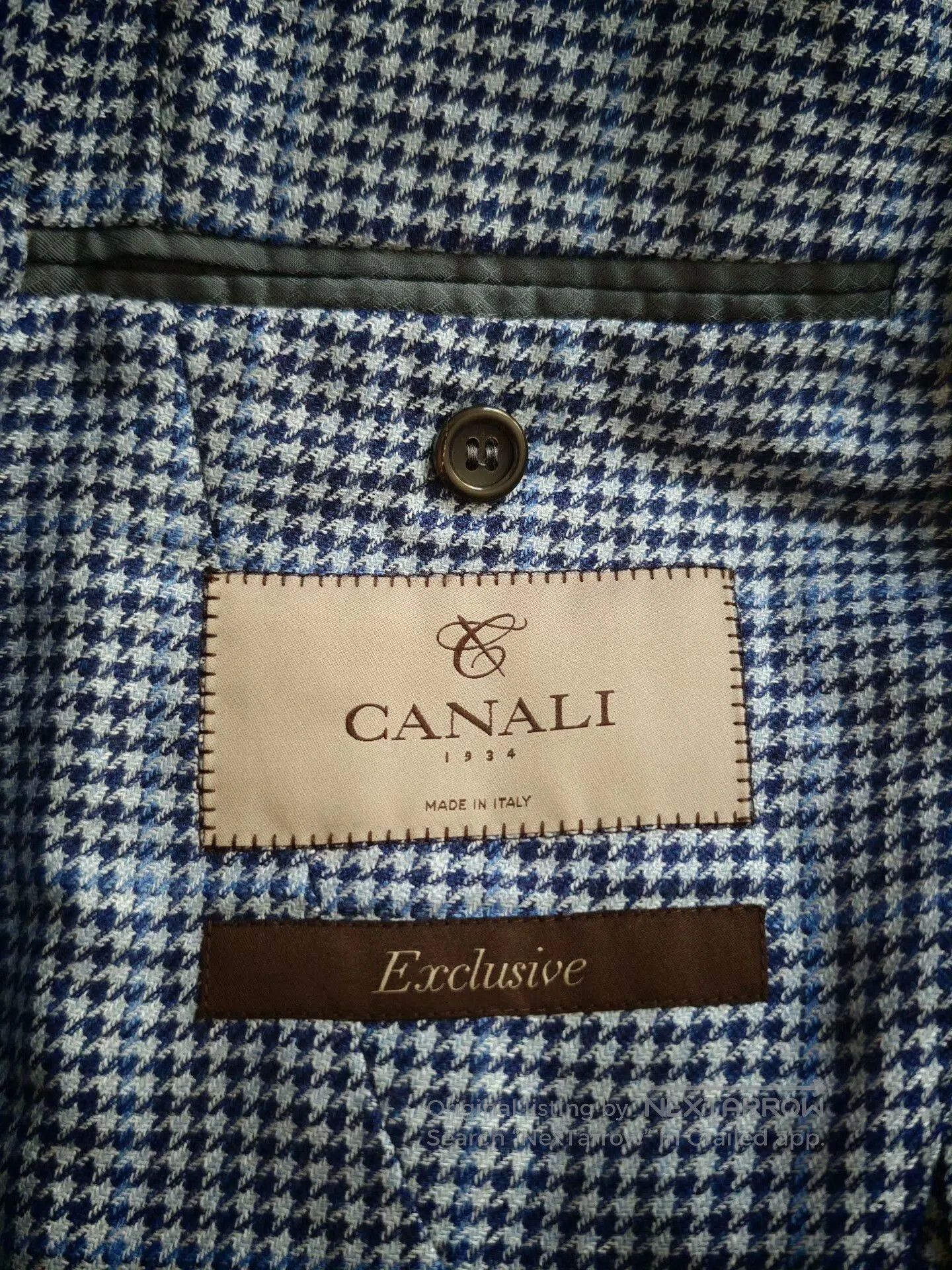 Canali canali cashmere suit in classic houndstooth. Size US L / EU 52-54 / 3 - 5 Thumbnail