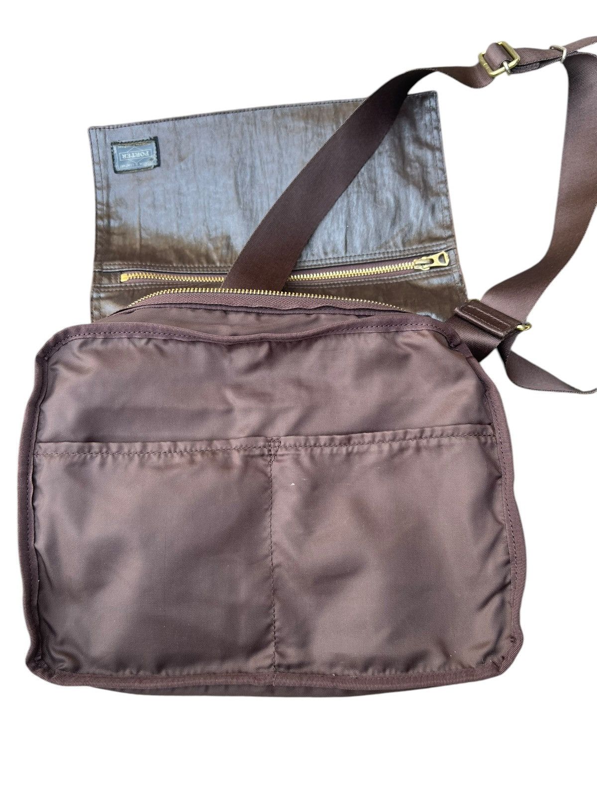 Porter Vintage Porter Yoshida Distressed Coated Messenger Bag Size ONE SIZE - 22 Thumbnail