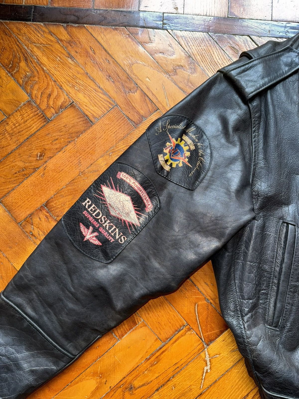 Other REDSKINS Steerhide Leather Jacket – Riders Patch Edition Size US L / EU 52-54 / 3 - 6 Thumbnail