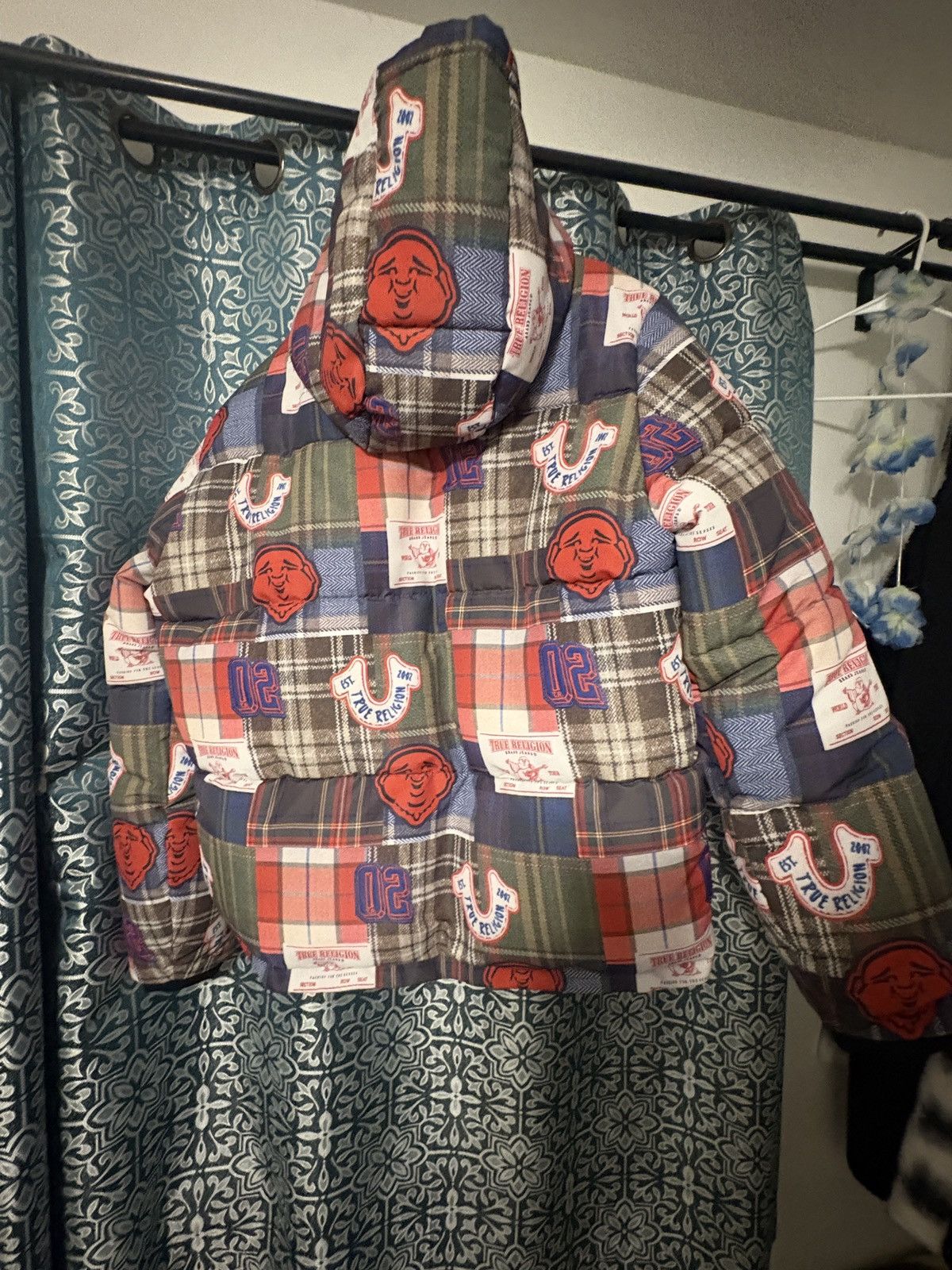 True Religion True Religion Patchwork Puffer Jacket Y2K Streetwear Size US L / EU 52-54 / 3 - 2 Thumbnail