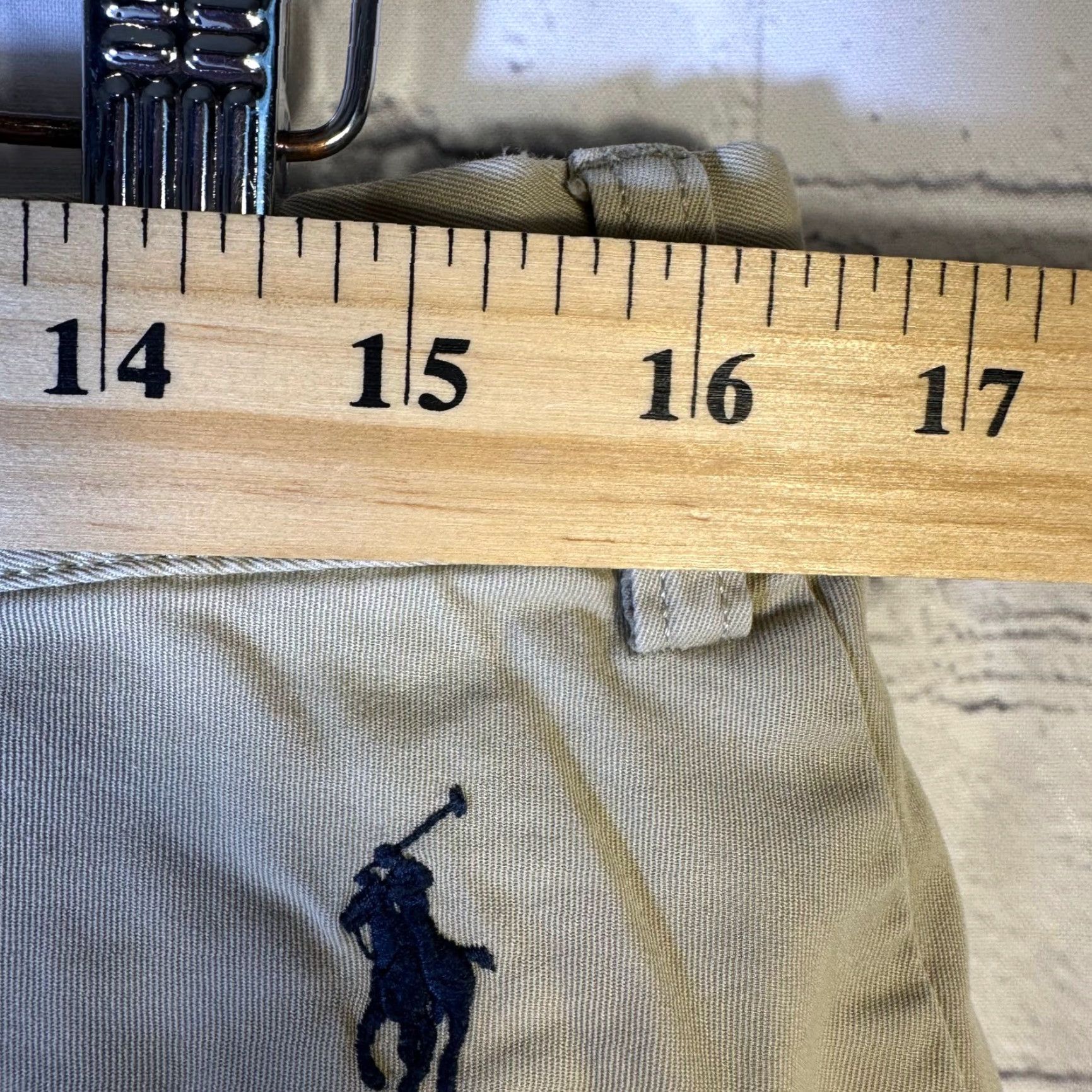 Polo Ralph Lauren Polo Ralph Lauren Mens Chino Shorts 34 Inseam 9 Cotton Twill Khaki Tan Beige 100% Regular Zip Front Embroidered Pony Logo Chino Casual Vintage No Size US S / EU 44-46 / 1 - 4 Thumbnail