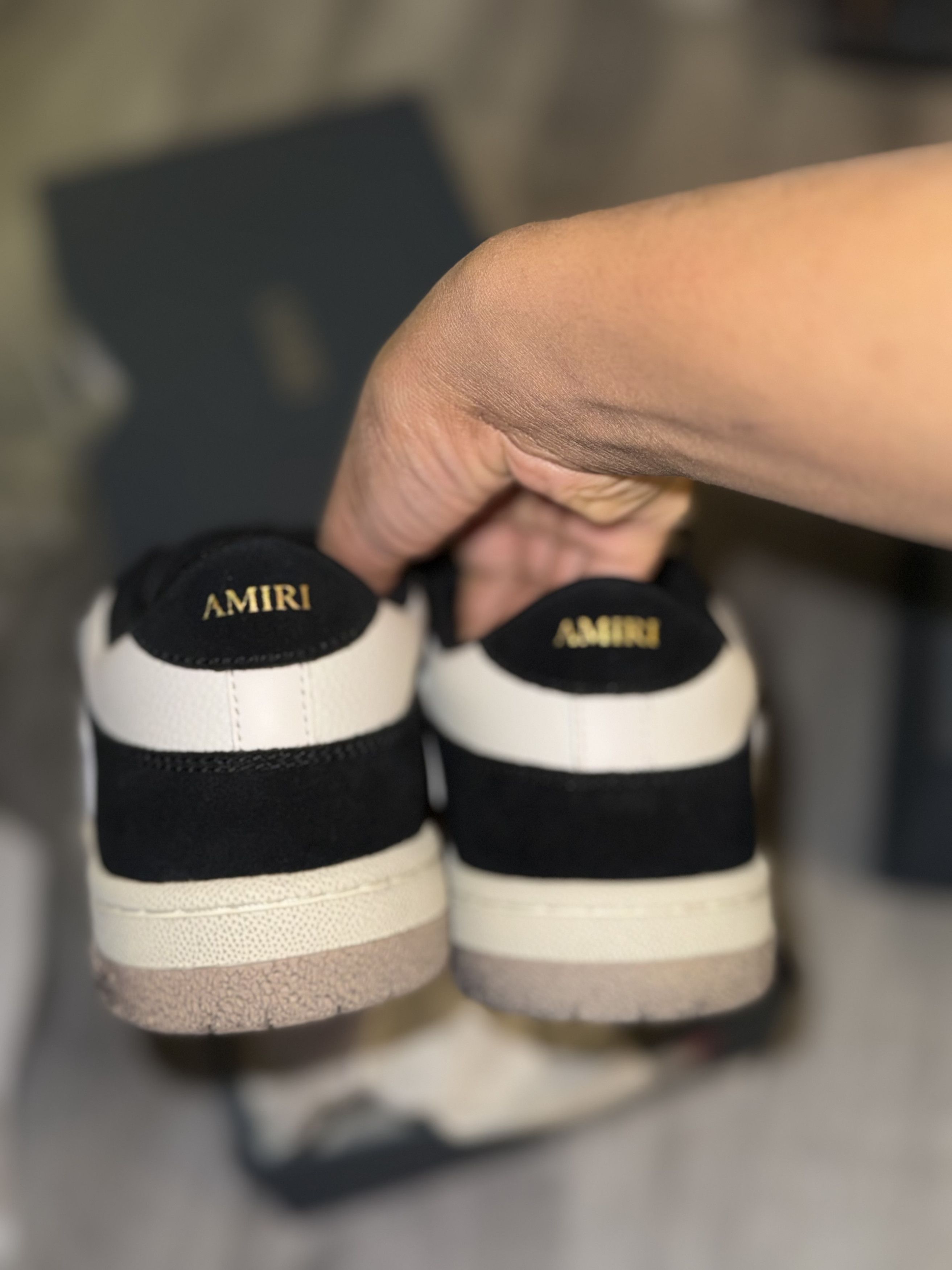 Amiri Amiri Skel Low Distressed Black/Tan Size US 9 / EU 42 - 7 Thumbnail