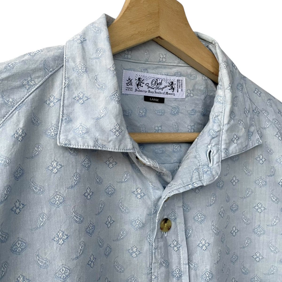 BAL Bal. Japan Balance Japan All Over Paisley Casual Shirt Size US L / EU 52-54 / 3 - 4 Thumbnail