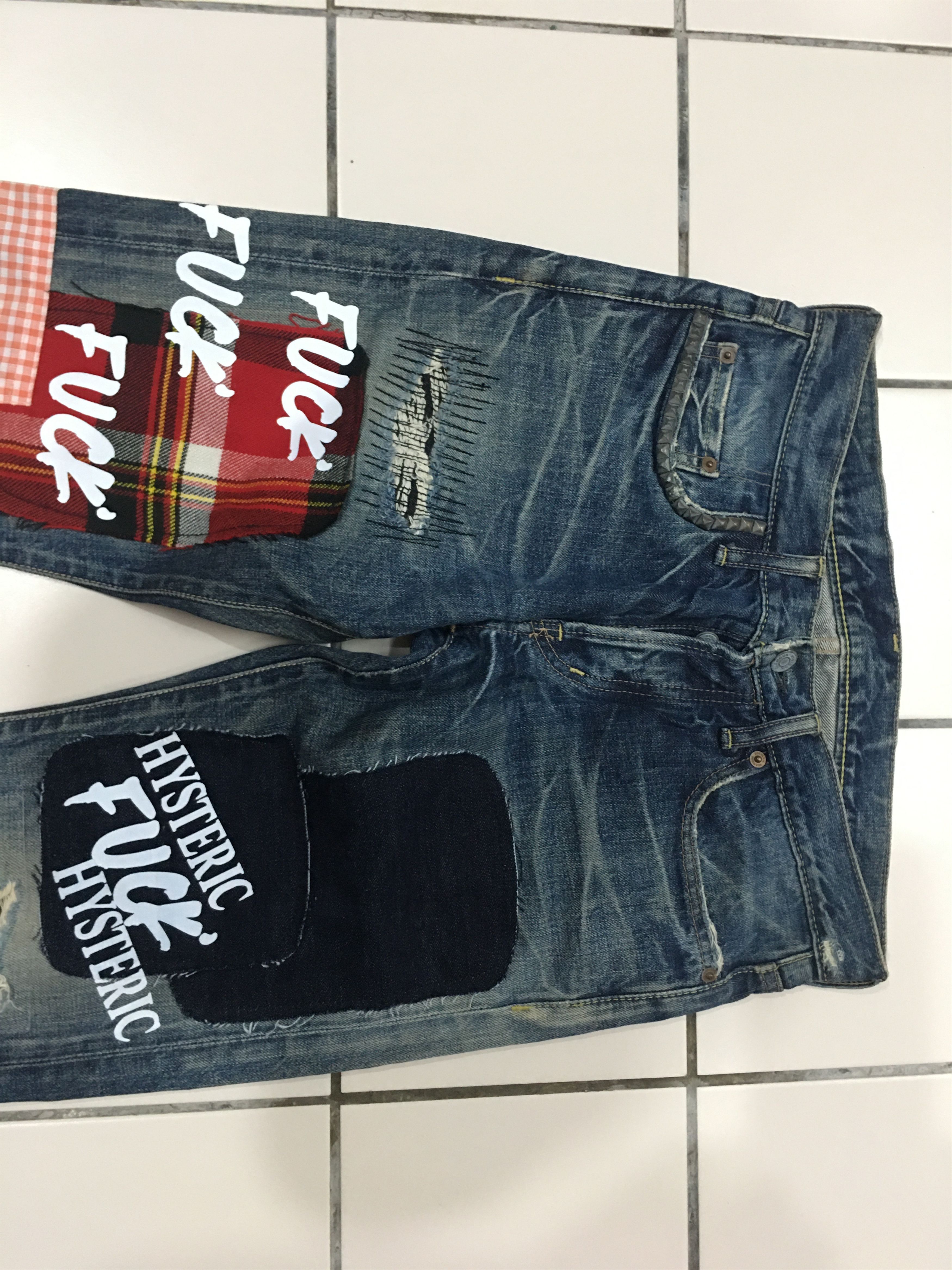 Hysteric Glamour 🔥hysteric glamour punk patcwork Size US 31 - 1 Thumbnail