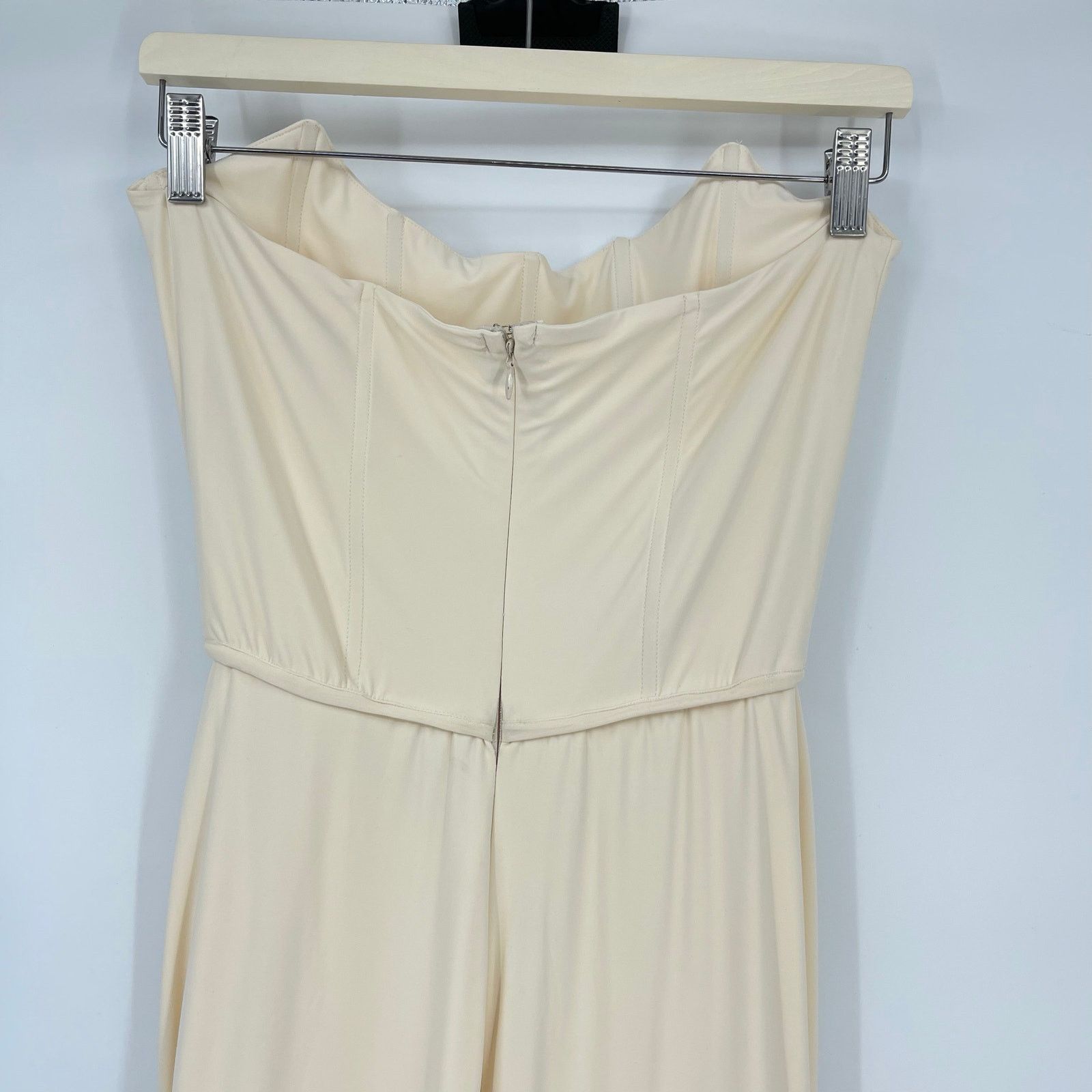 Other Deme by Gabriella | Pearl Gown in Off White Corset Maxi XL Size XL / US 12-14 / IT 48-50 - 10 Thumbnail