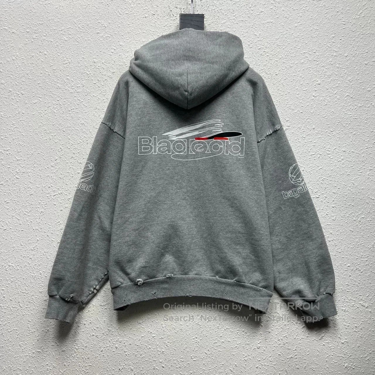 Balenciaga gray logo print hoodie from balenciaga. Size US XS / EU 42 / 0 - 2 Thumbnail
