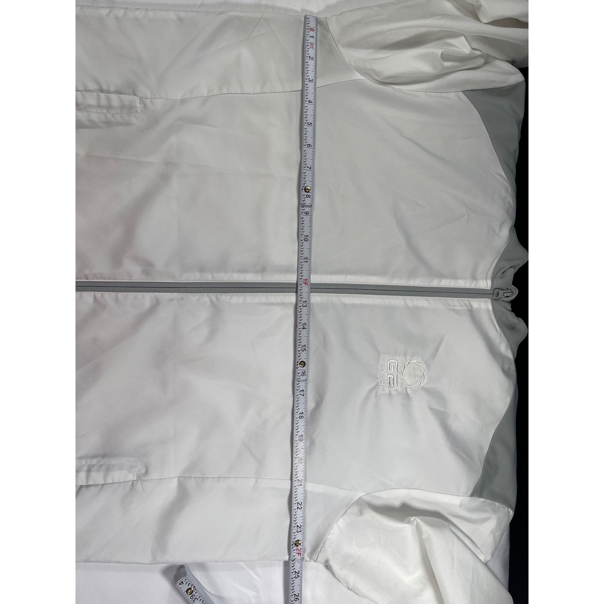 Adidas Adidas SKU 7583 Mens White and Gray Trefoil Windbreaker Jack Size US L / EU 52-54 / 3 - 3 Thumbnail