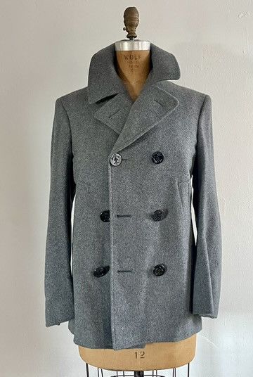 image of Martin Greenfield Wool Jacket, Size 36R in Grey, Men's