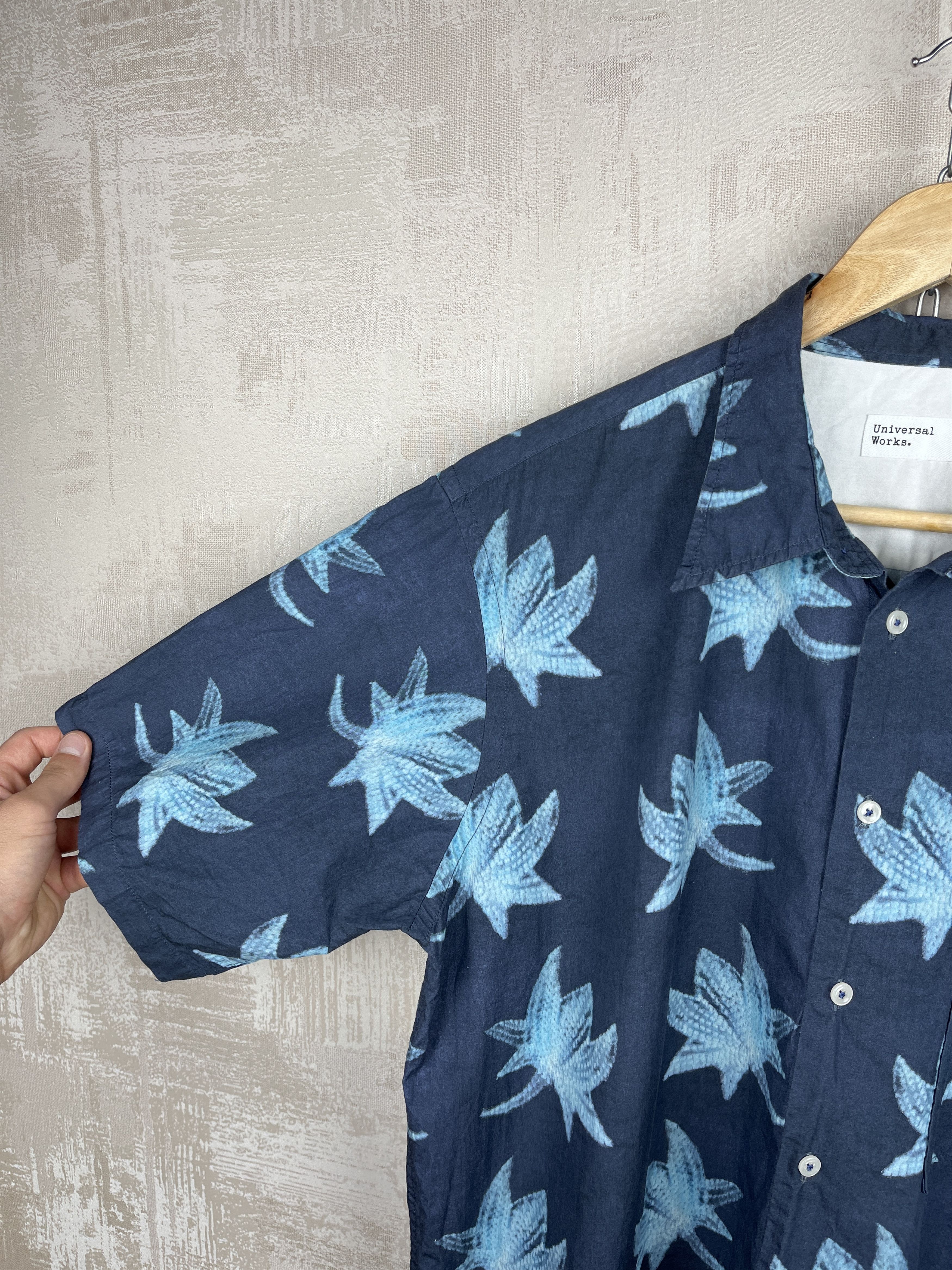 Japanese Brand Universal Works Aloha Hawaiian Leaf Shirt Short Sleeve Size US XL / EU 56 / 4 - 5 Thumbnail