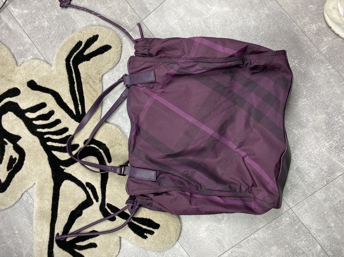 Burberry Burberry Nova Check Purple Nylon Tote Bag Size ONE SIZE - 10 Thumbnail