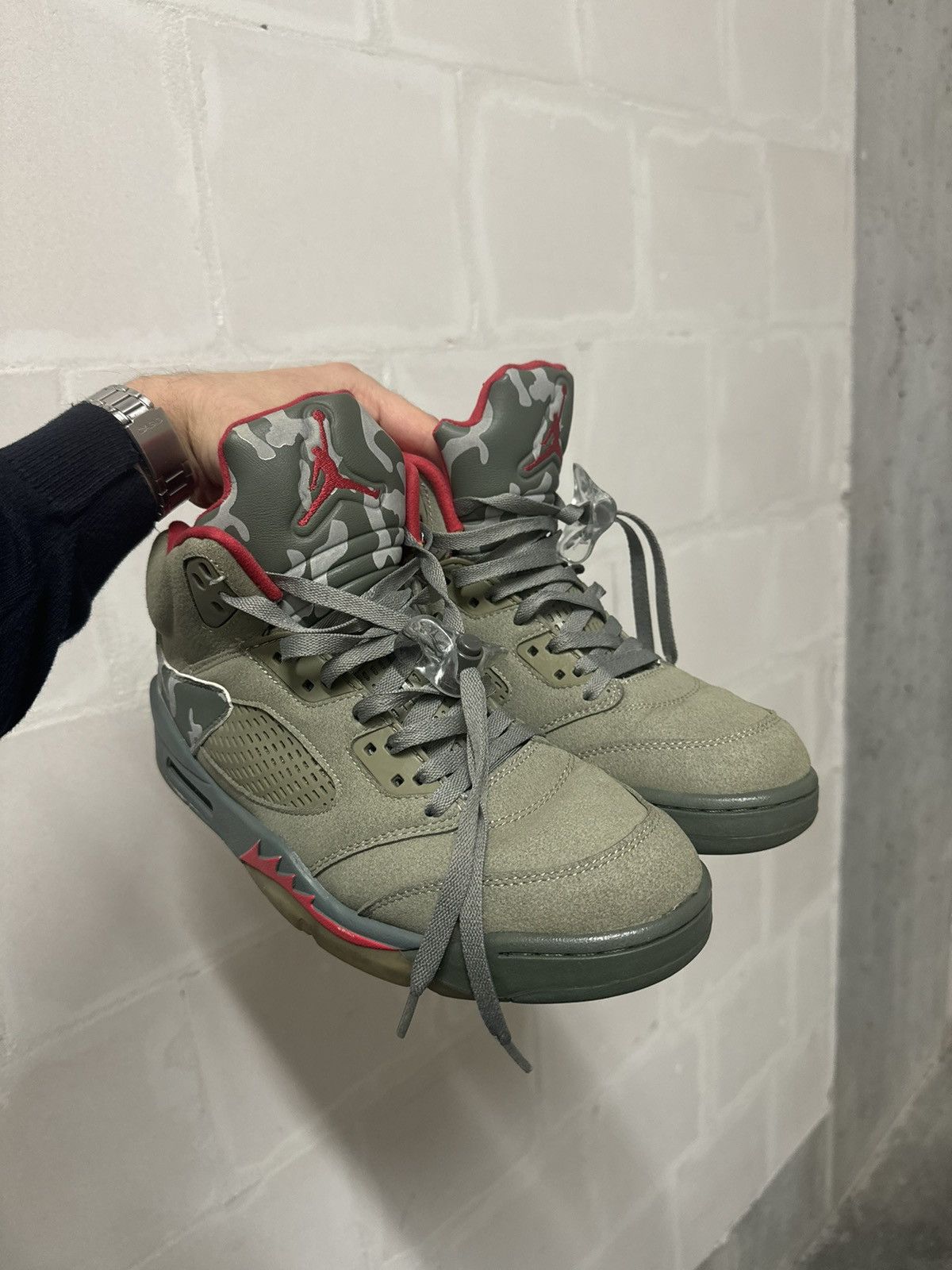 Jordan Brand Nike Jordan 5 Retro P51 Camo vintage sneakers Size US 10 / EU 43 - 1 Thumbnail