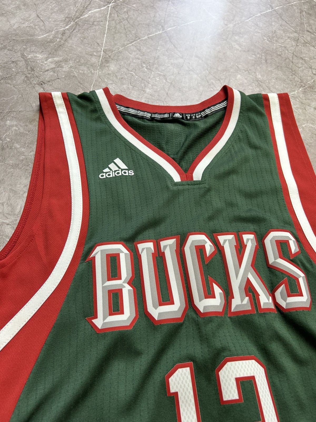 Adidas Jabari Parker #12 Milwaukee Bucks Jersey Men's Small, image size:1200x1600