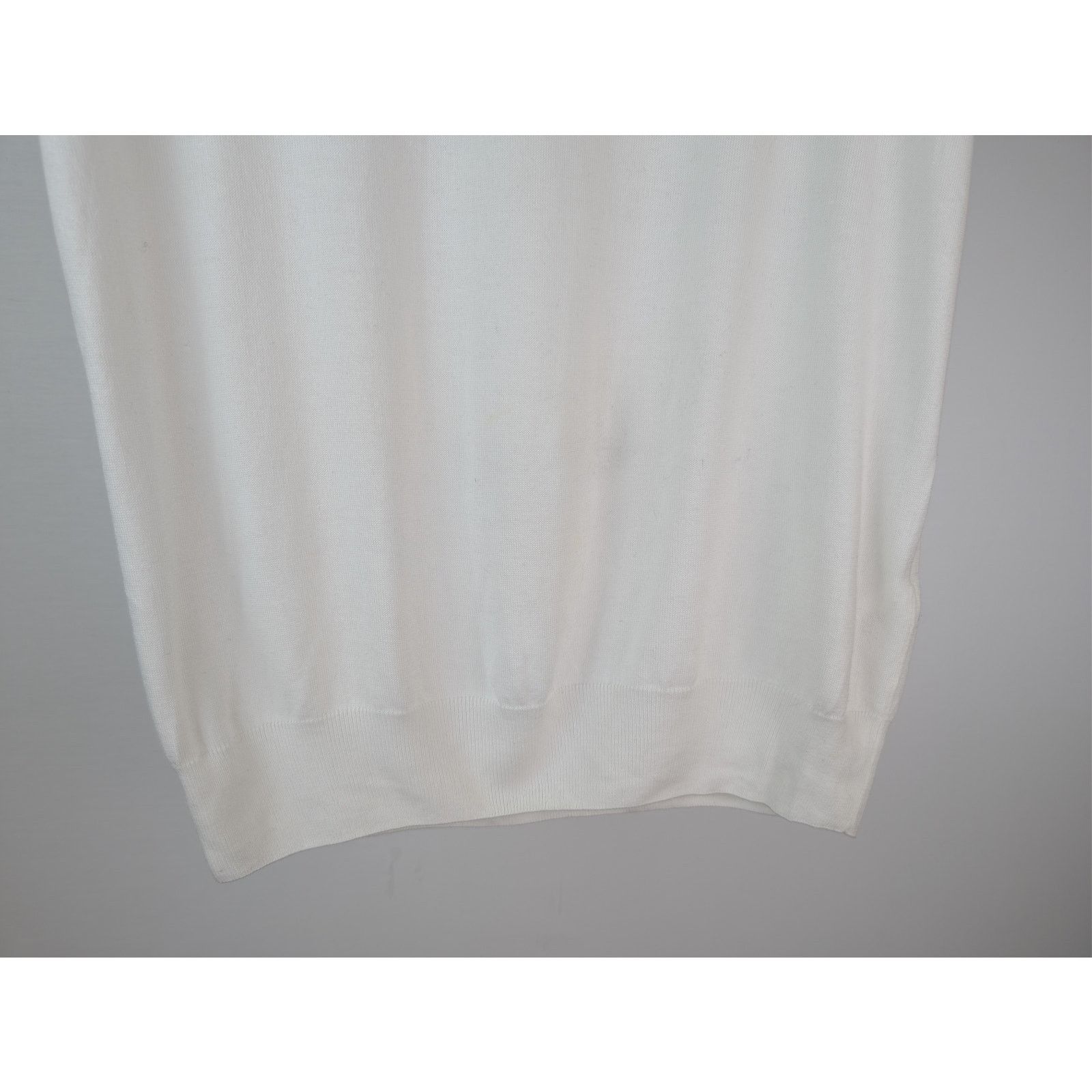 Brunello Cucinelli o1rshd1 CC20 Knited Polo Shirt in White Size US M / EU 48-50 / 2 - 4 Thumbnail