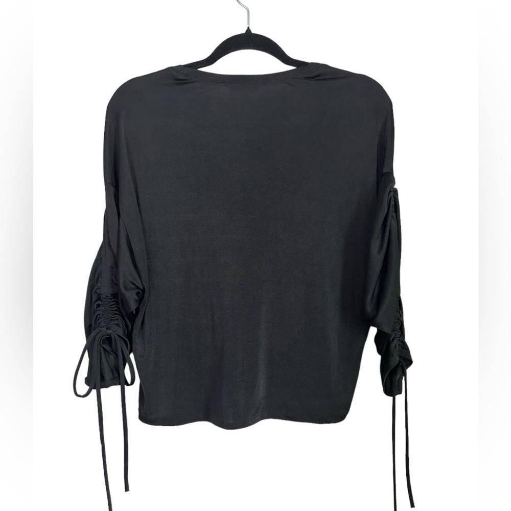 Express Express l Black Oversized Blouse W Drawstring Sleeves XS Size XS / US 0-2 / IT 36-38 - 5 Thumbnail