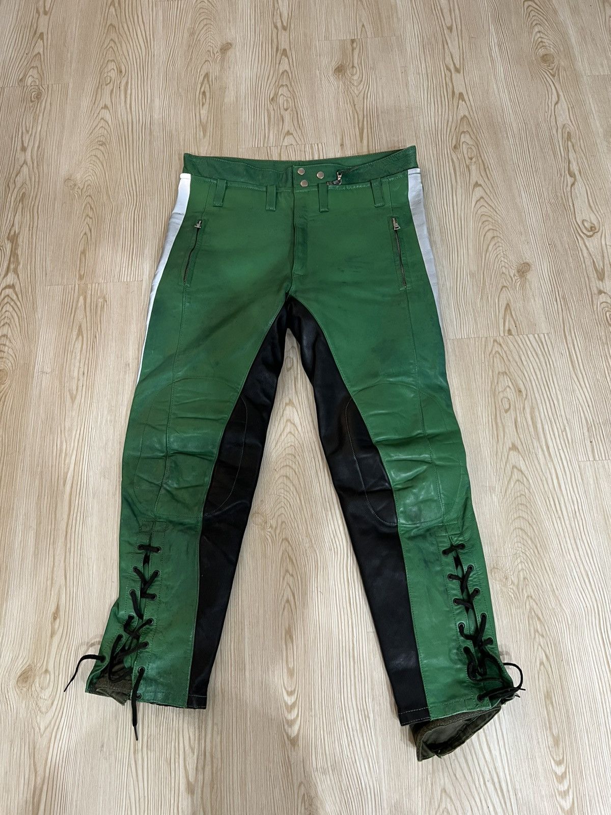 Vintage Vintage German Police Leather Jacket and Pants size M Size US M / EU 48-50 / 2 - 12 Thumbnail