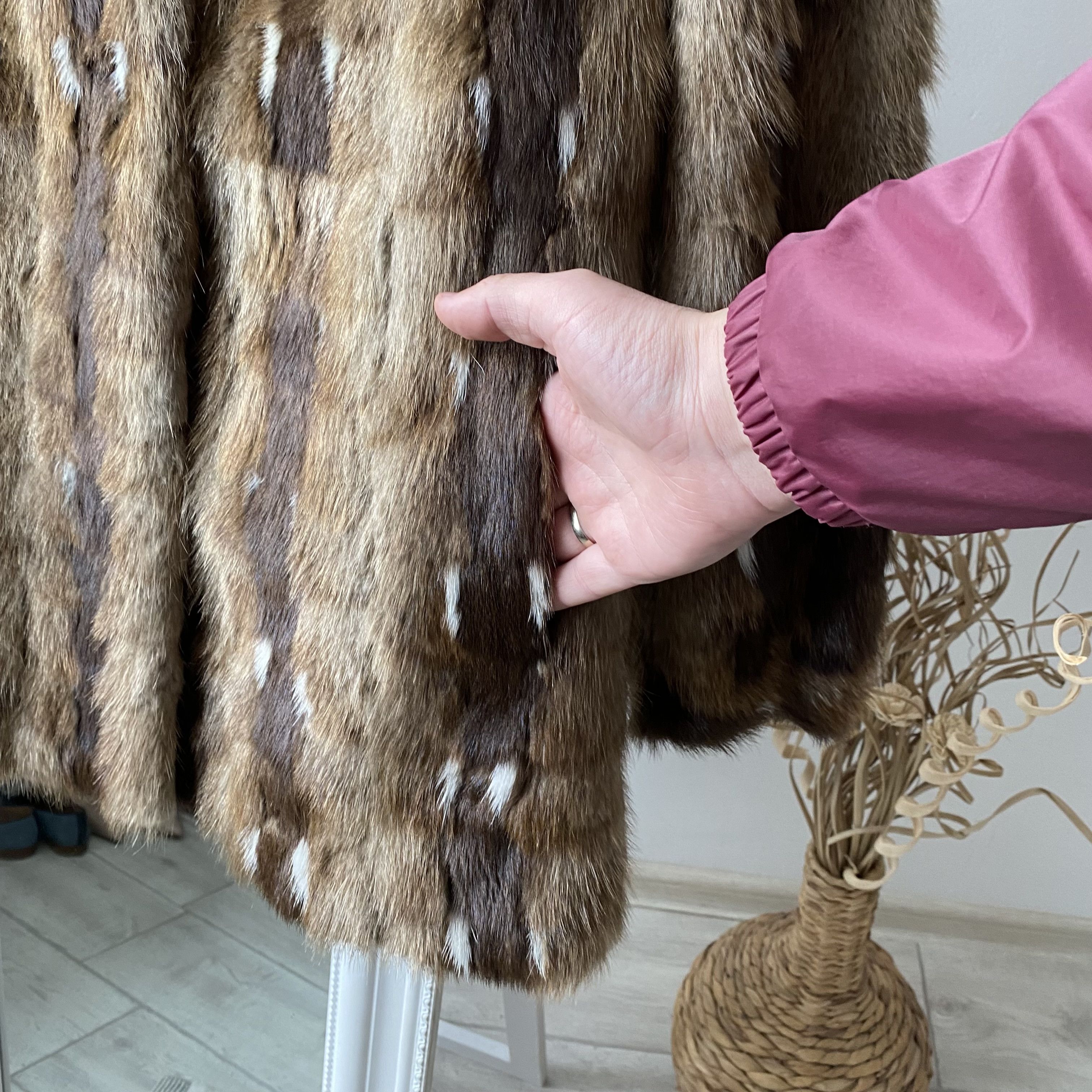 Genuine Leather Vintage 80-90s Oldmoney Real fur coat jacket Luxury Size M / US 6-8 / IT 42-44 - 5 Thumbnail