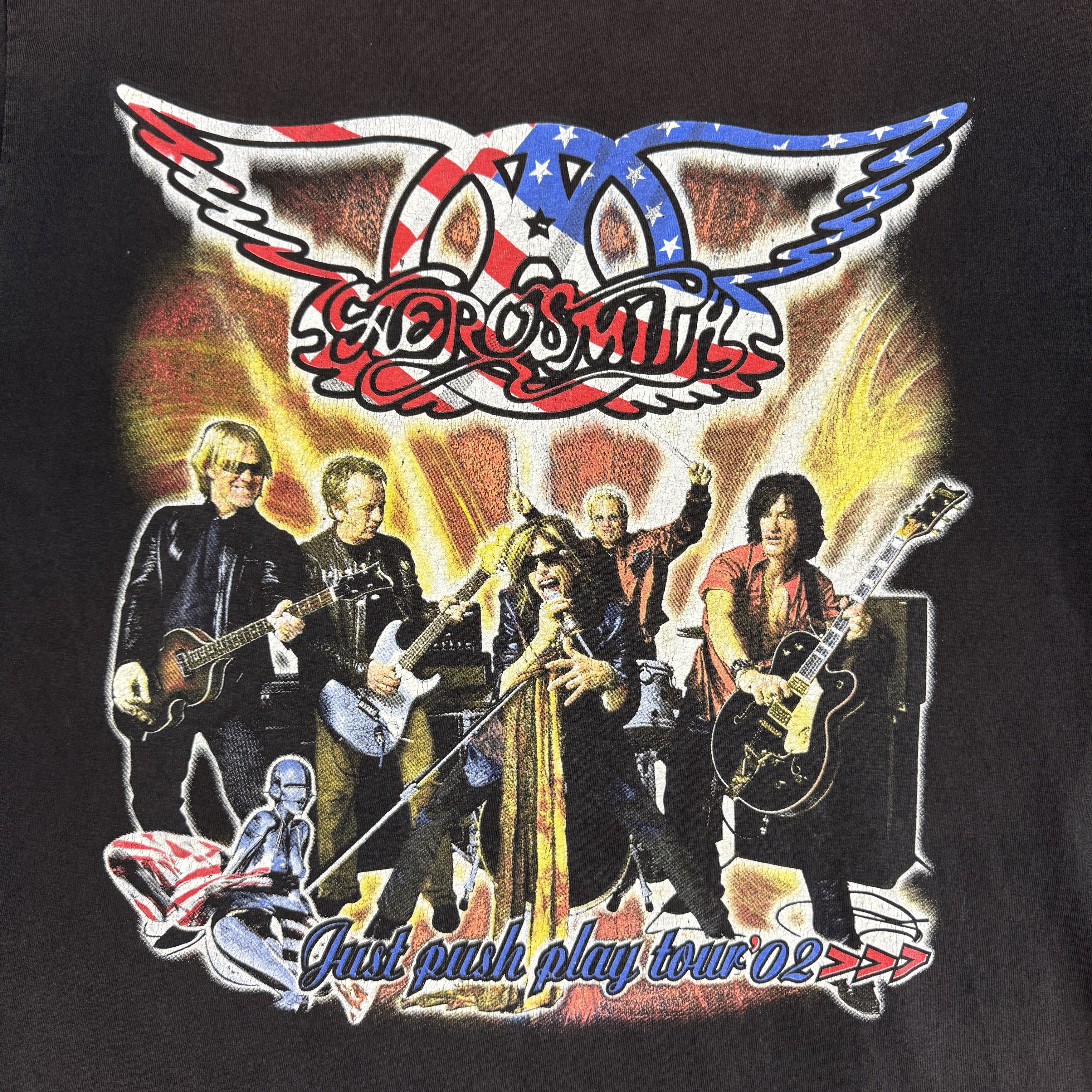 Band Tees Vintage 2002 Aerosmith Sorayama Longsleeve Size US L / EU 52-54 / 3 - 6 Thumbnail