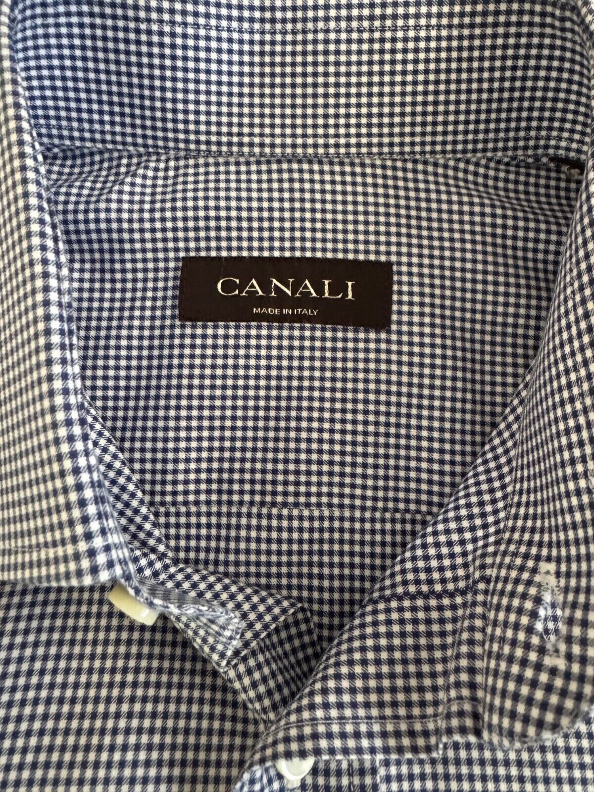 Canali Canali Men's Blue M Long Sleeve Button Down Shirt 100% Size US M / EU 48-50 / 2 - 3 Thumbnail