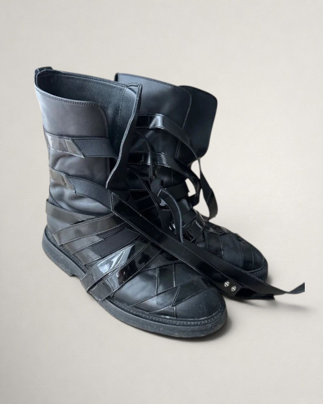 Dior SOLD Dior AW08 „Lumiere Du Nord“ Mummy strap boots Size US 9 / EU 42 - 1 Thumbnail