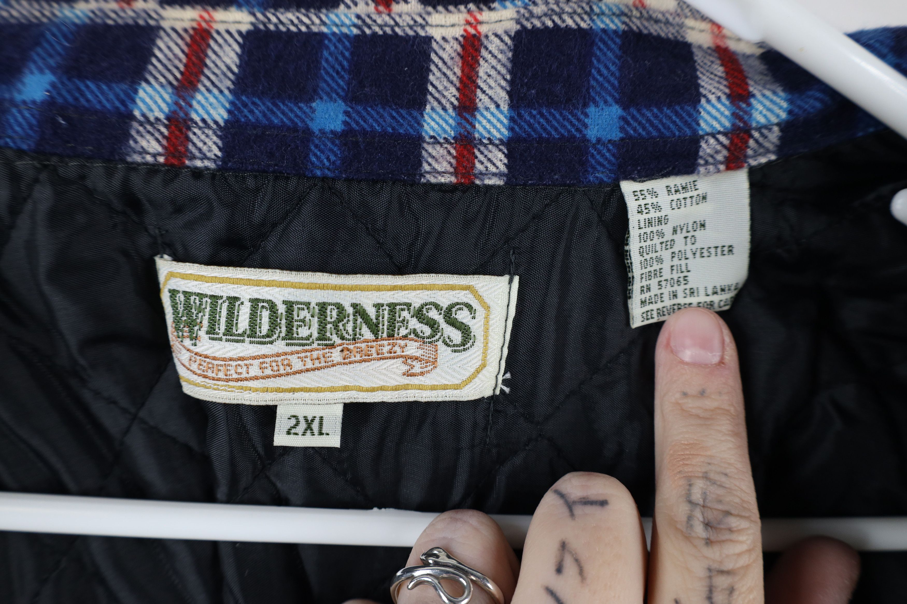 Vintage Vintage 90s Streetwear Flannel Button Shirt Jacket Jac Shirt Size US XXL / EU 58 / 5 - 7 Thumbnail