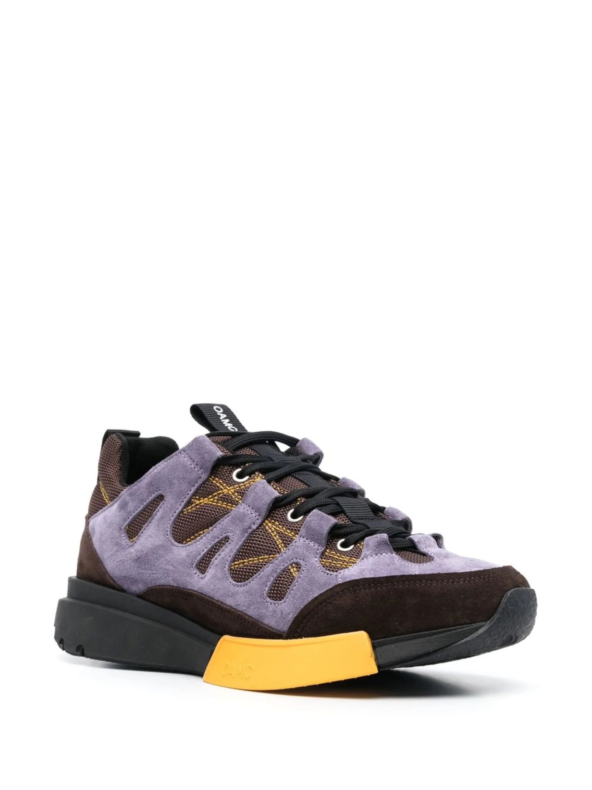 OAMC o1y0225 Logo Low-Top Sneakers in Lilac/Brown Size US 7 / EU 40 - 2 Thumbnail