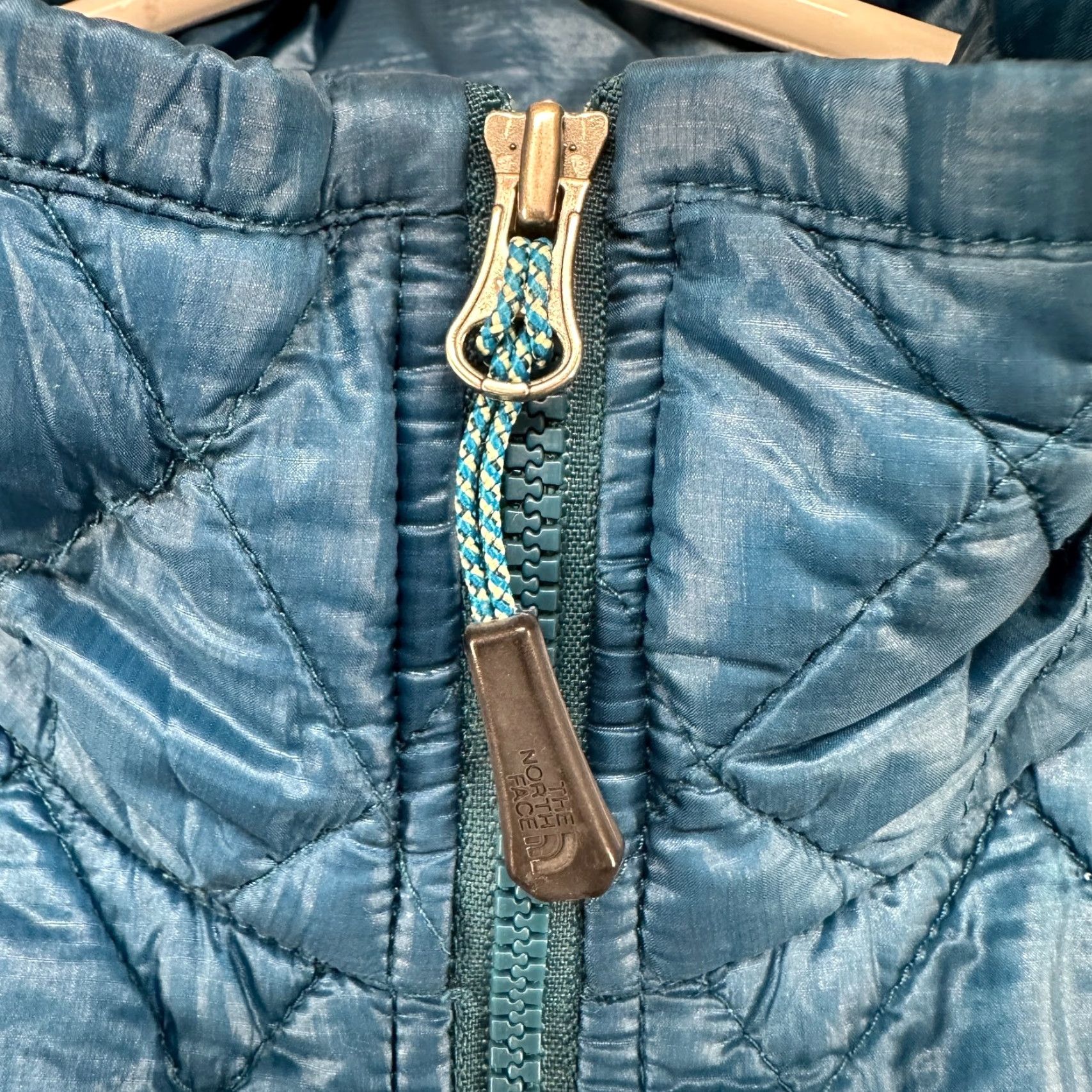 The North Face The North Face Jacket Womens M Blue Puffer Quilted Full Zip ThermoBall Logo Nylon Size M / US 6-8 / IT 42-44 - 5 Thumbnail