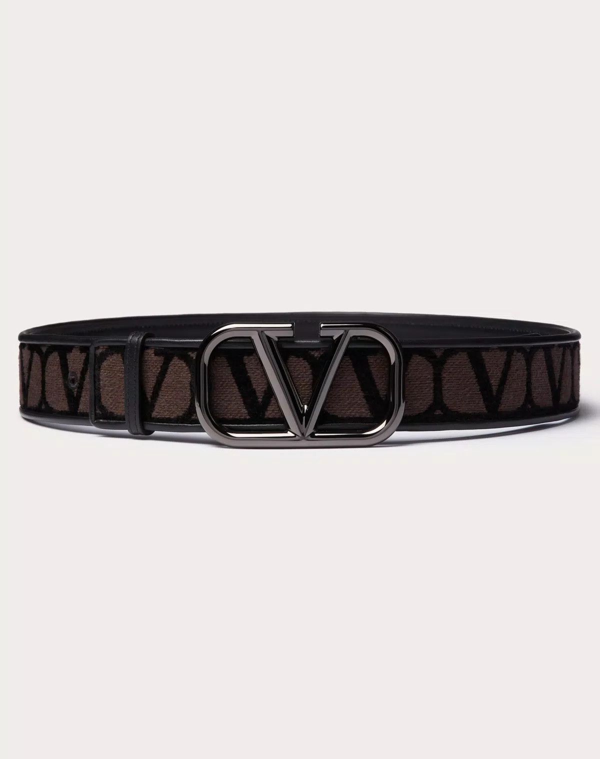 Valentino oc11z0725 Size:090/Toile Iconographe Belt in Menange black Size ONE SIZE - 1 Thumbnail