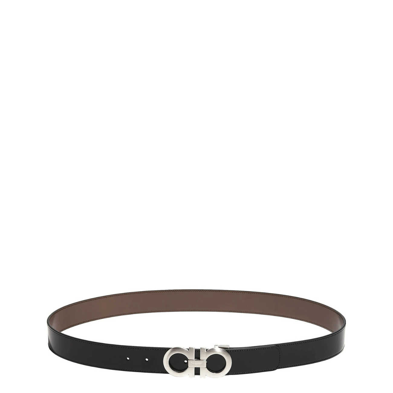 Salvatore Ferragamo Ferragamo 675542 312615 Gancini Reversible Men's Belt Size ONE SIZE - 2 Thumbnail