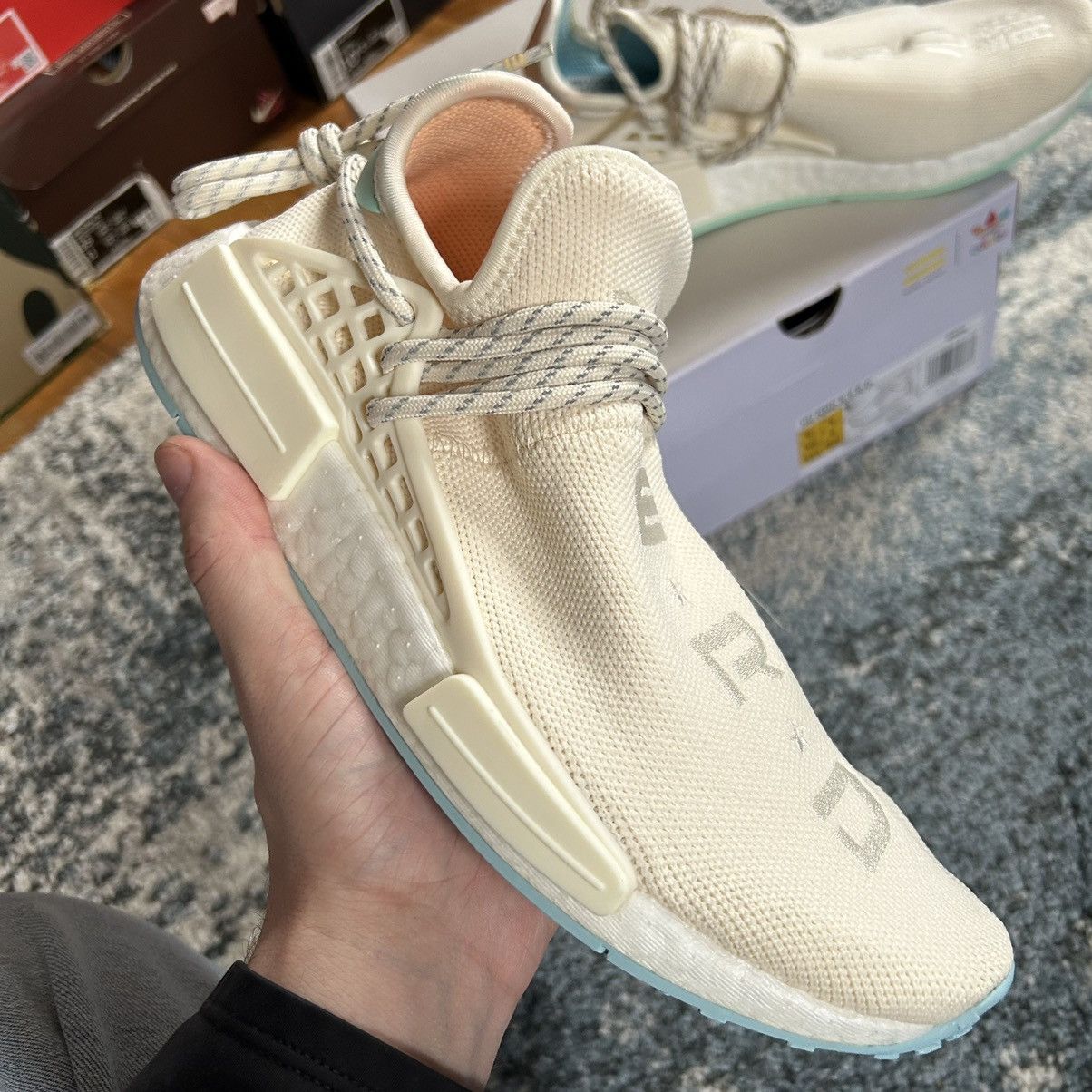 Adidas × Pharrell GW0246 HUMAN RACE NMD NERD CHALK WHiTE GLOW ORANGE MiNT Size US 8 / IT 38 - 6 Thumbnail