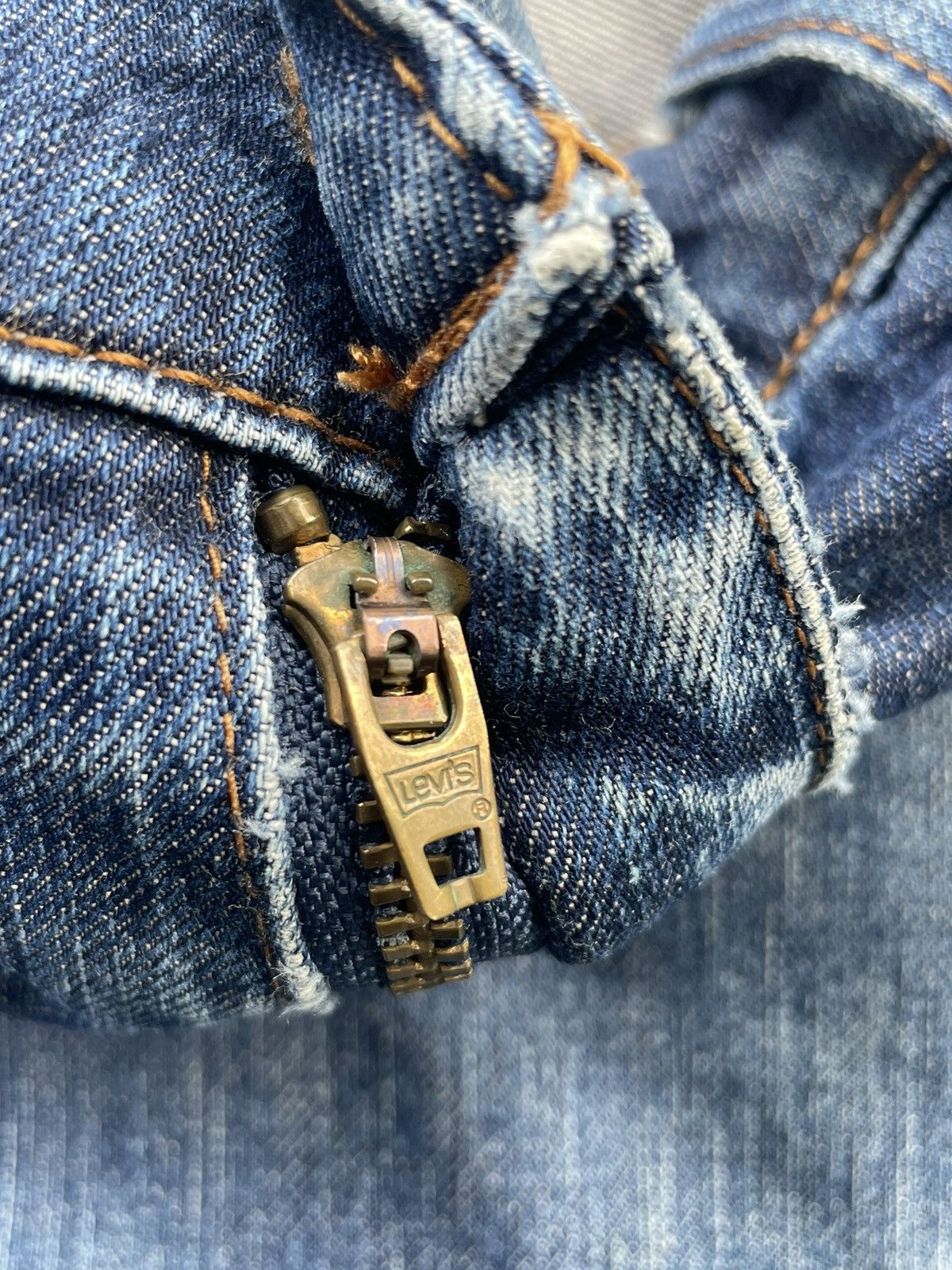 Levi's Vintage 90’s Levis 607 Orange Tab Distresed Denim Size US 34 / EU 50 - 18 Thumbnail