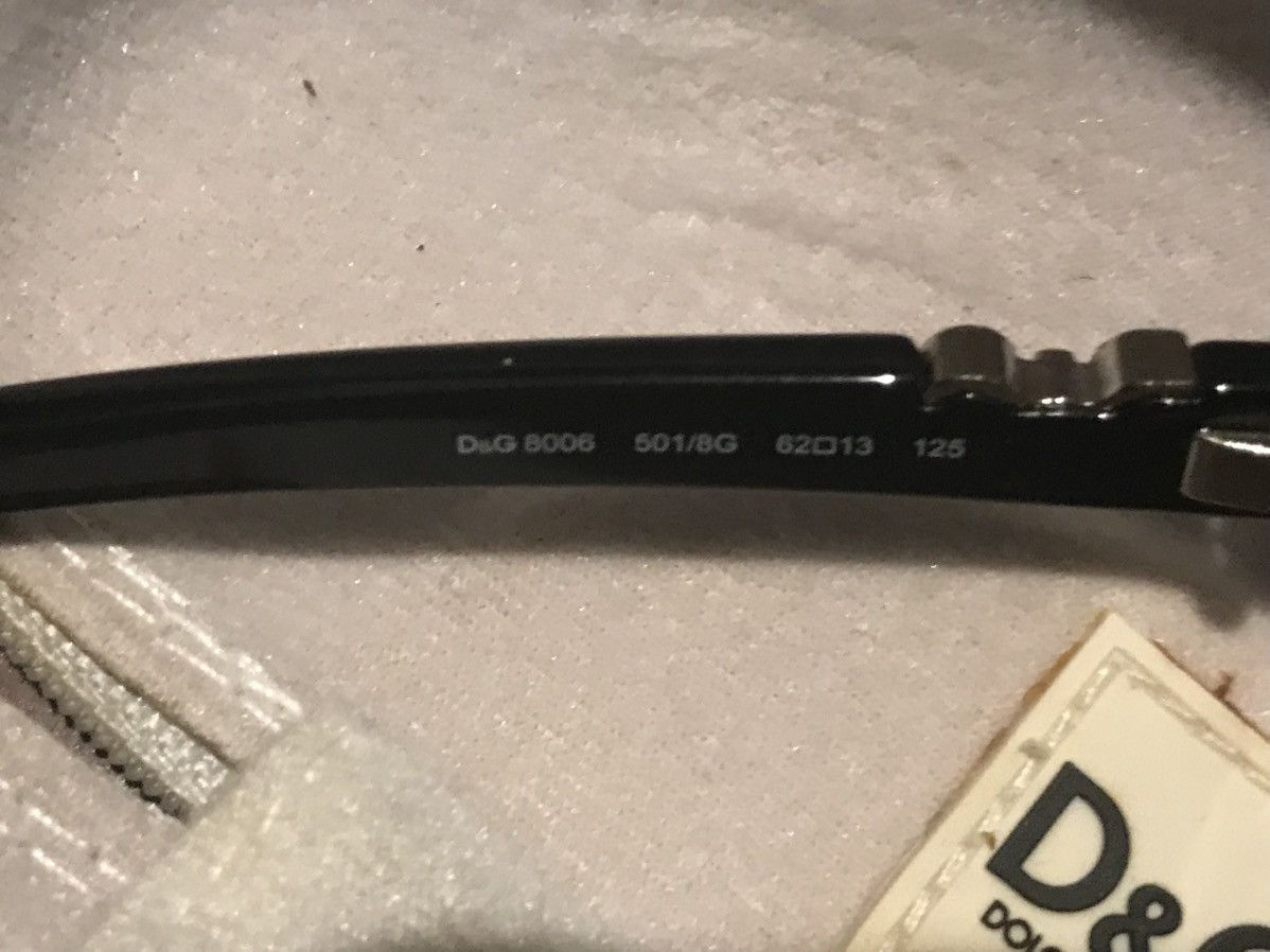 Dolce & Gabbana D&G Black Sunglasses with Case and Napkin Size ONE SIZE - 4 Thumbnail