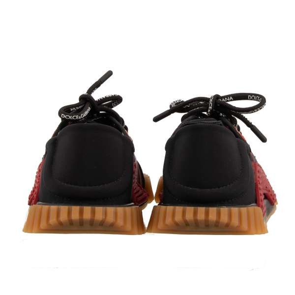 Dolce & Gabbana o1y0925 Logo Low-Top Sneakers in Red/Black Size US 5 / IT 35 - 4 Thumbnail