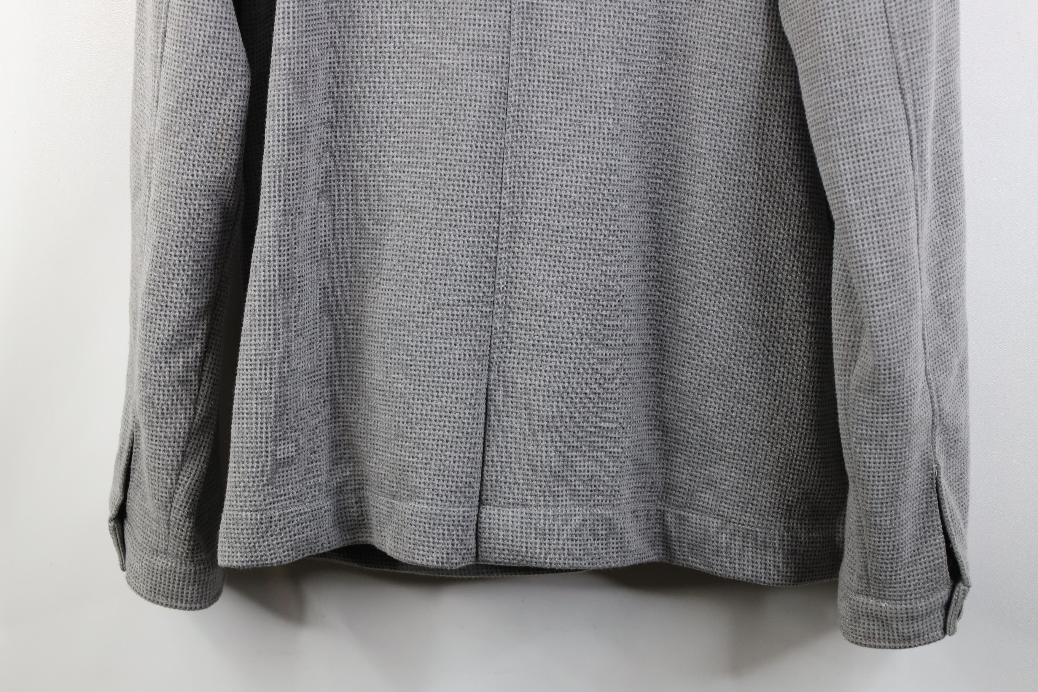 Vintage Y2K Streetwear Knit Military Style Full Zip Jacket Gray Size US XXL / EU 58 / 5 - 16 Thumbnail