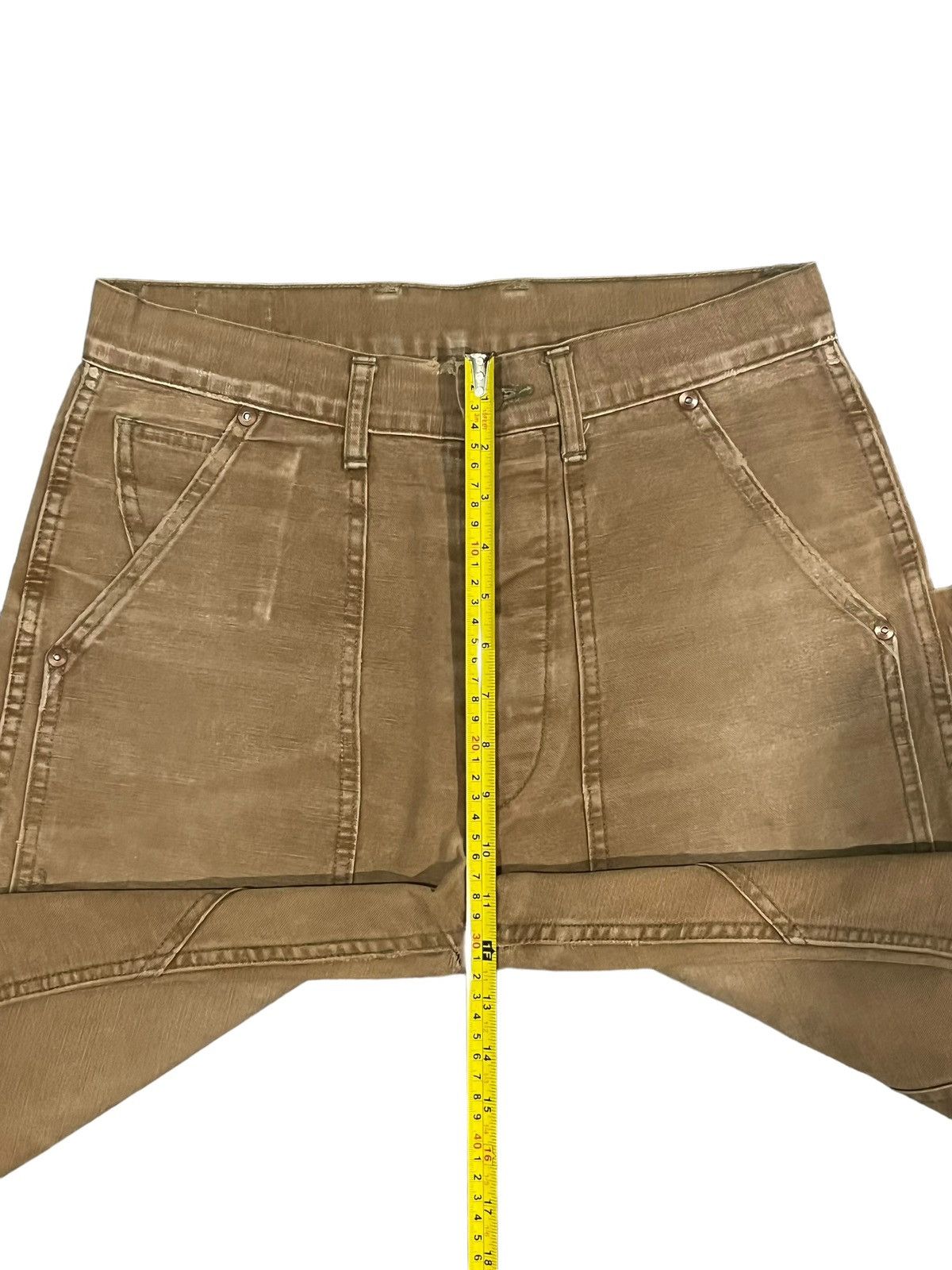 The Real McCoy's Vintage 90s The Real McCoys Khaki Double Knee Workwear Pants Size US 30 / EU 46 - 19 Thumbnail