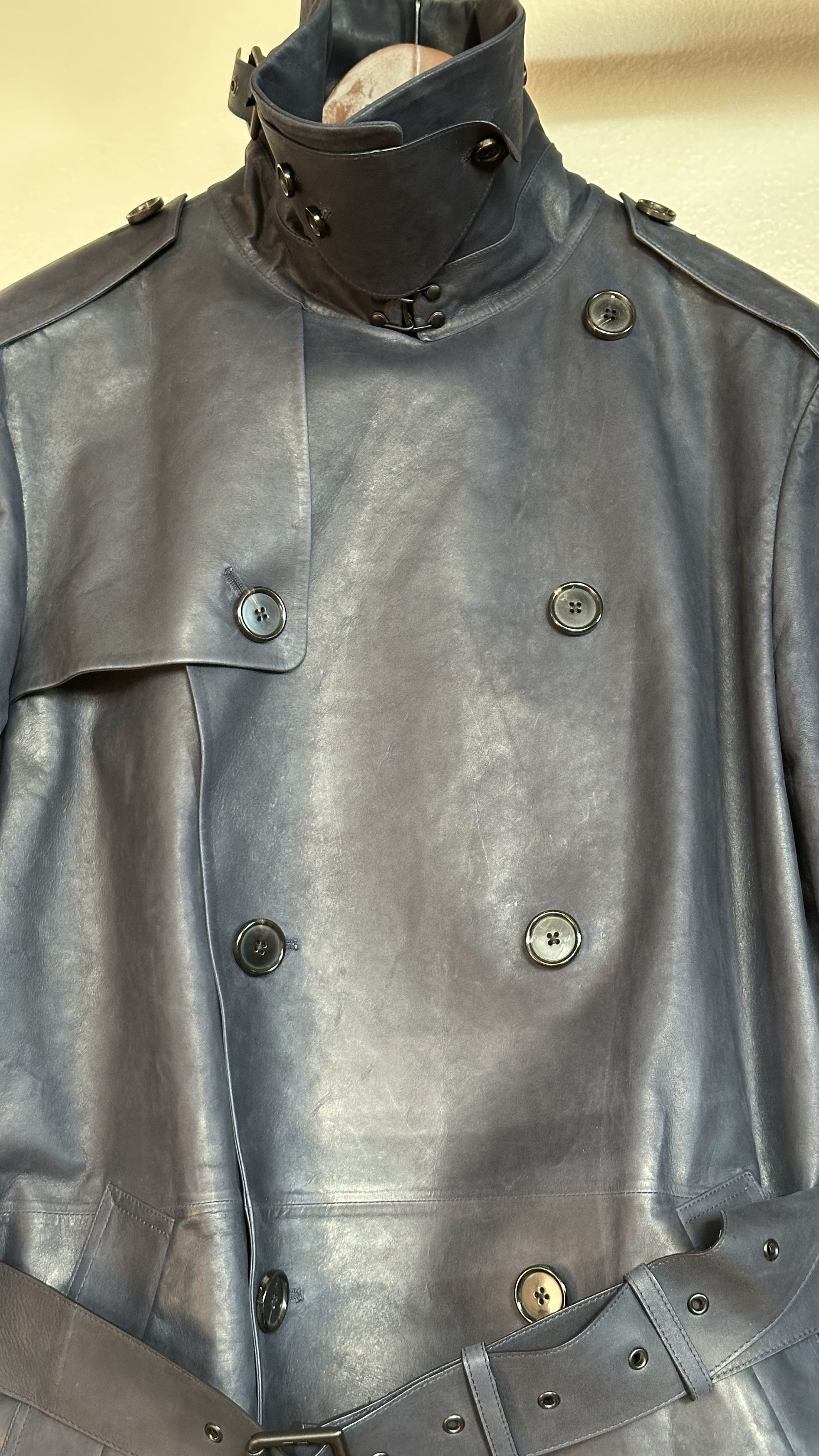 Ralph Lauren RL Black Label Lambskin Trench Italy SP15 Purple Era Size US S / EU 44-46 / 1 - 3 Thumbnail