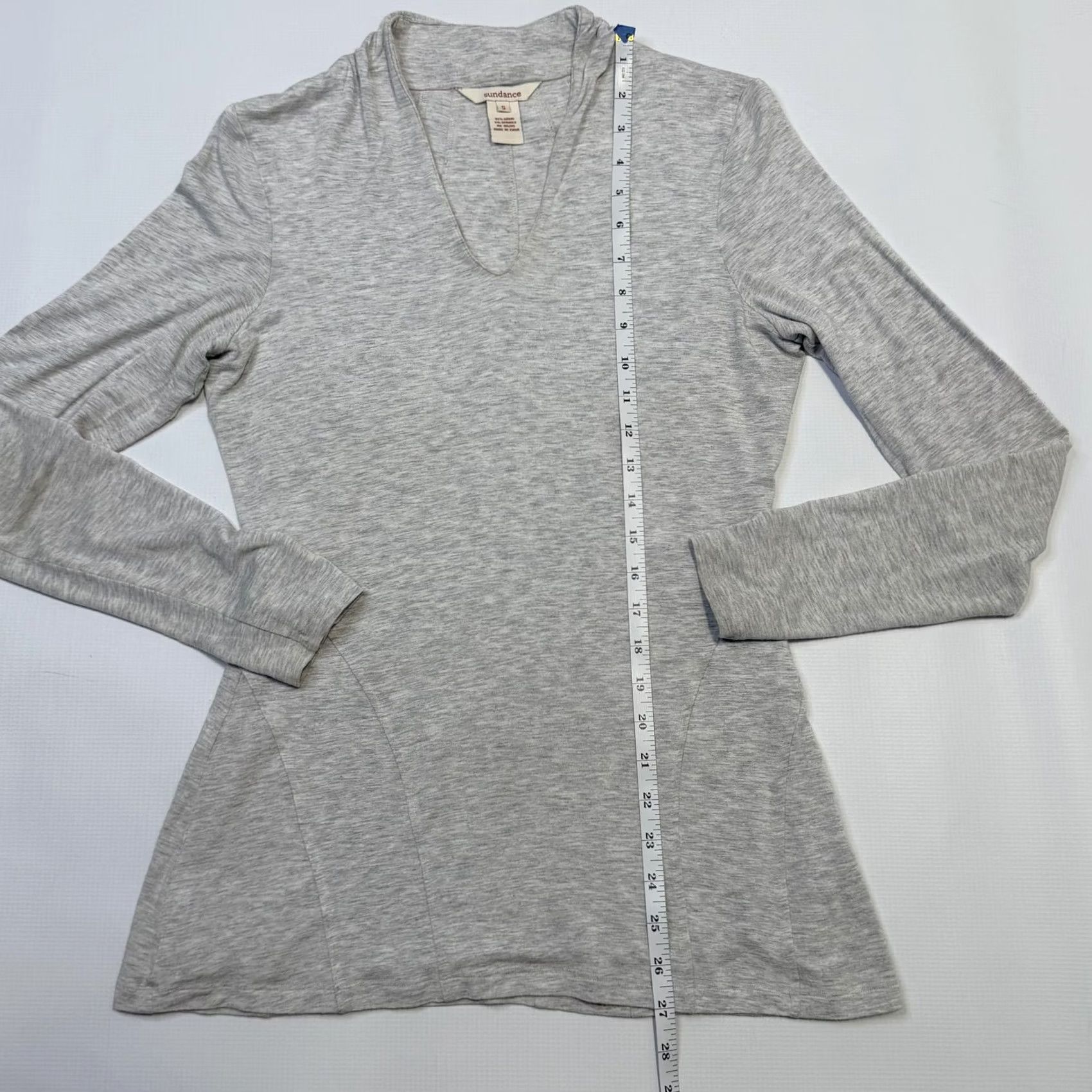 Vintage VINTAGE Black? Sundance Shirt Womens Small Gray Long Sleeve V-Neck Modal Spandex Casual Size S / US 4 / IT 40 - 5 Thumbnail