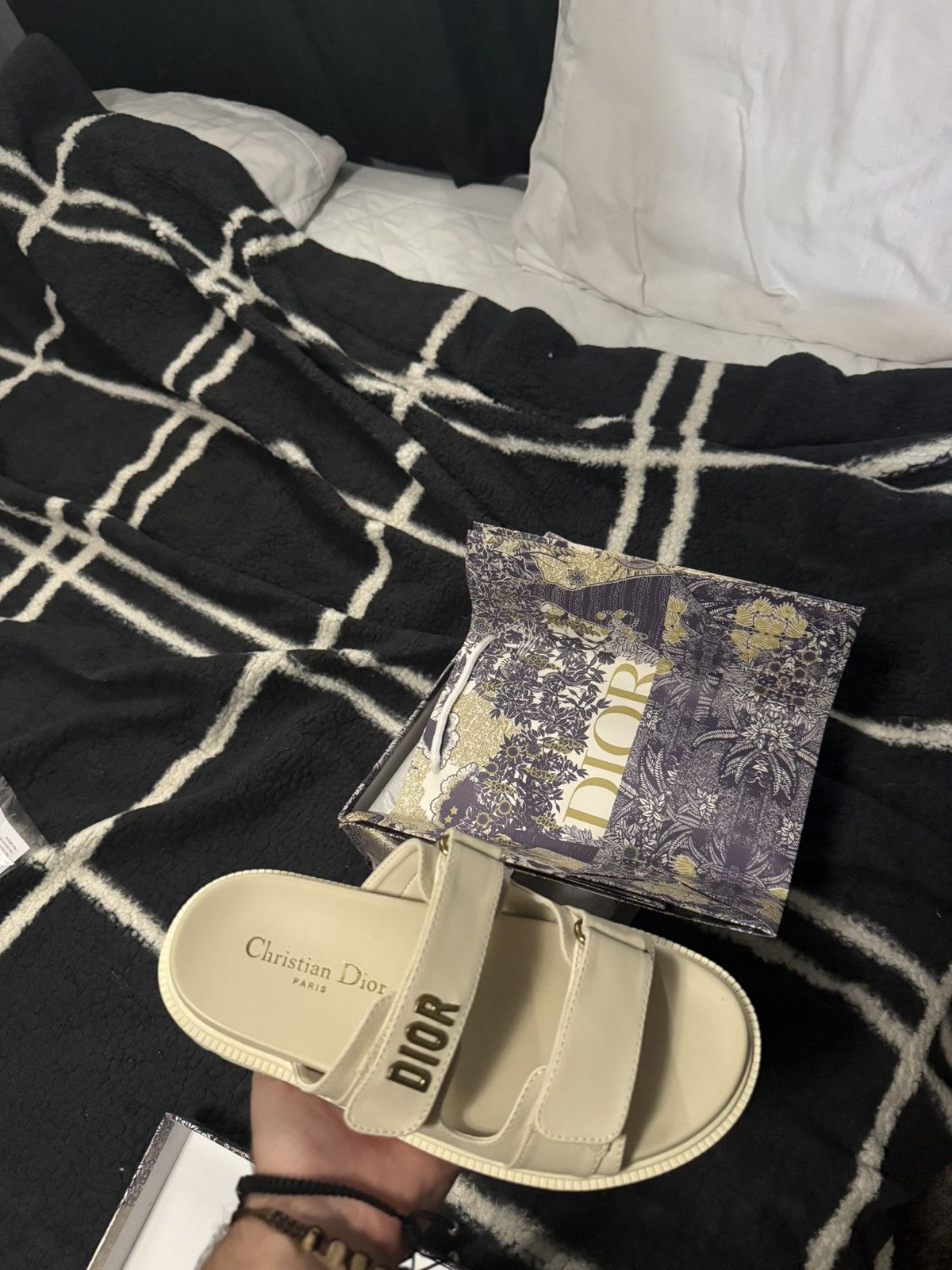 Christian Dior Monsieur Cream Dior Slides Size US 8 / IT 38 - 3 Thumbnail