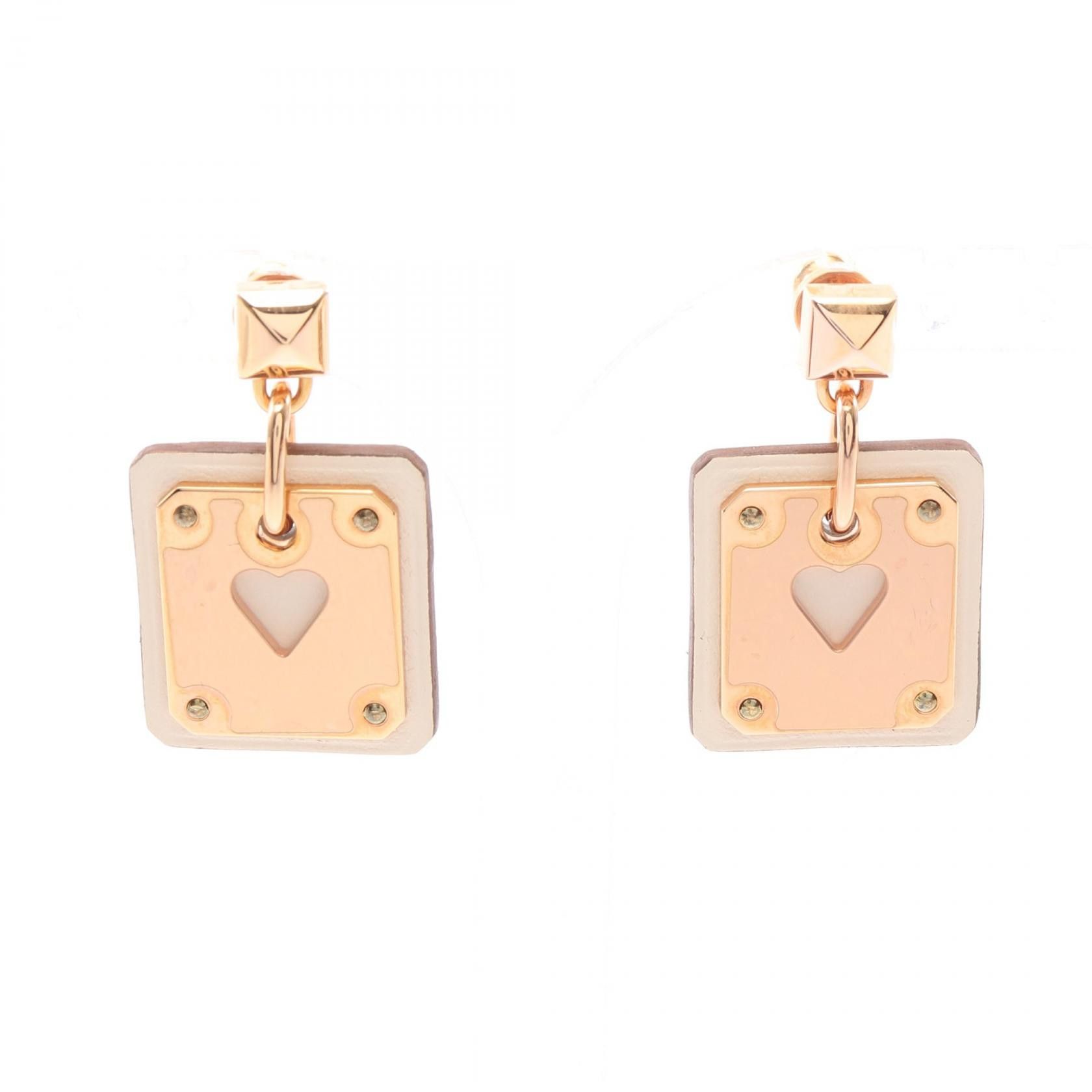 Hermes Hermes Hermes As de Coeur Earrings Metal Earrings DUTY FREE for USA Size ONE SIZE - 1 Thumbnail