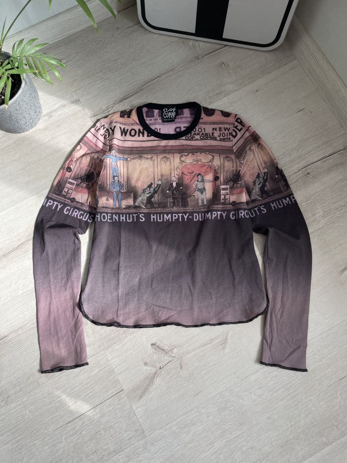 Cop Copine × Hysteric Glamour × If Six Was Nine Archive Y2k Cop Copine Paris “circus” Longsleeve Over Print Size S / US 4 / IT 40 - 4 Thumbnail