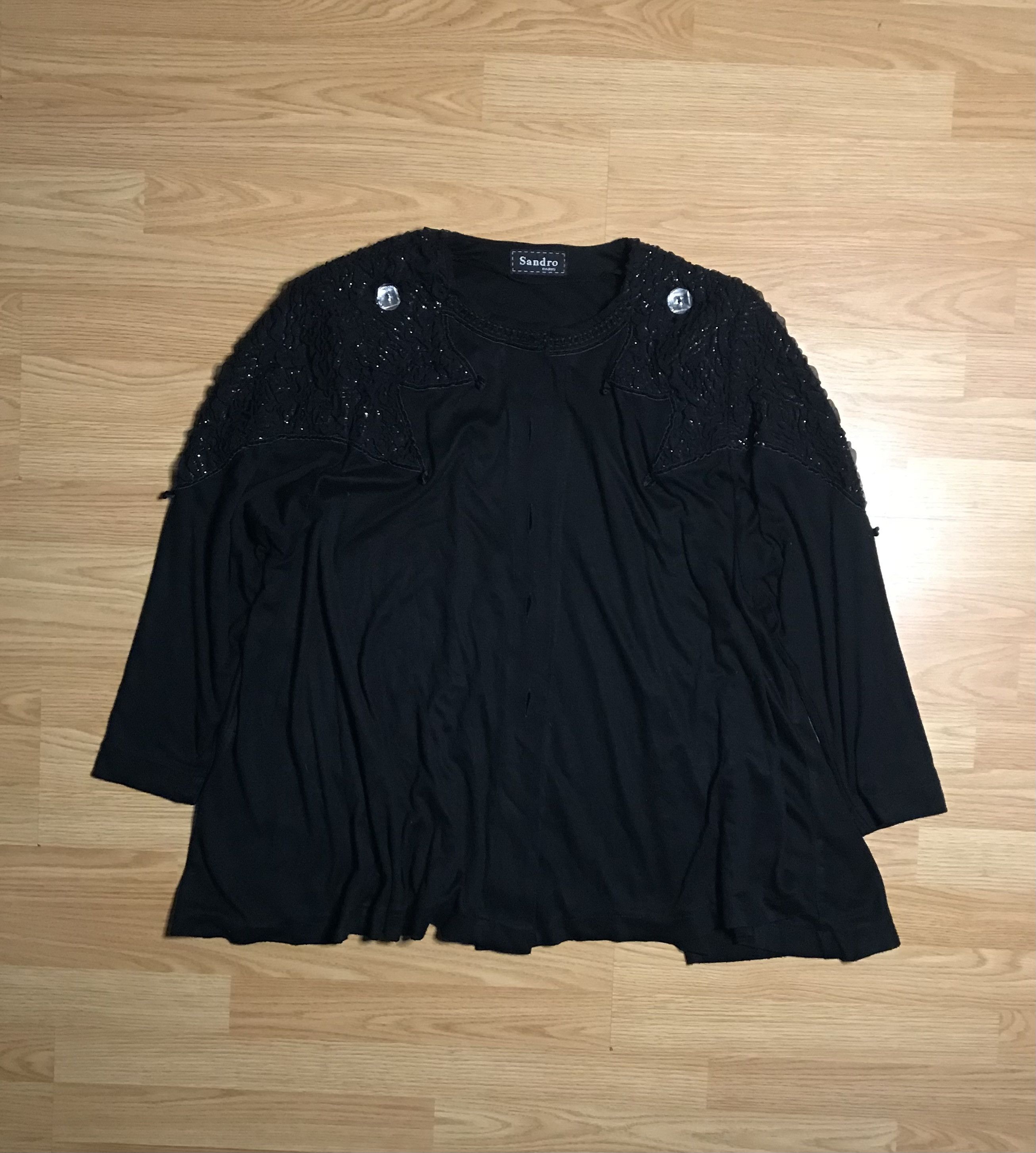 Sandro **Vintage Sandro Paris Unique Cardigan** Size L / US 10 / IT 46 - 1 Thumbnail