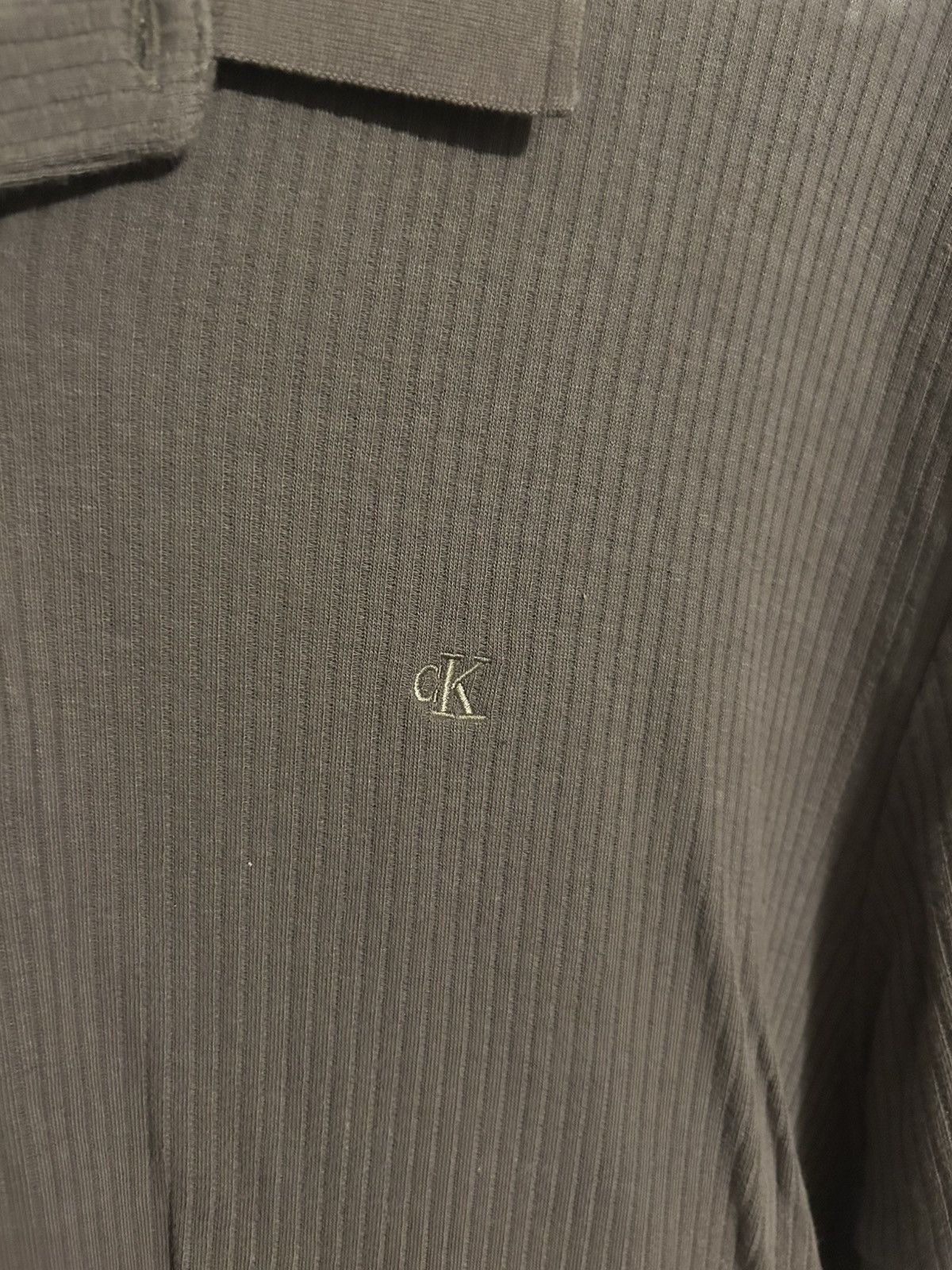 Calvin Klein Calvin Klein Purple/brownish Ribbed Polo Size US L / EU 52-54 / 3 - 2 Thumbnail