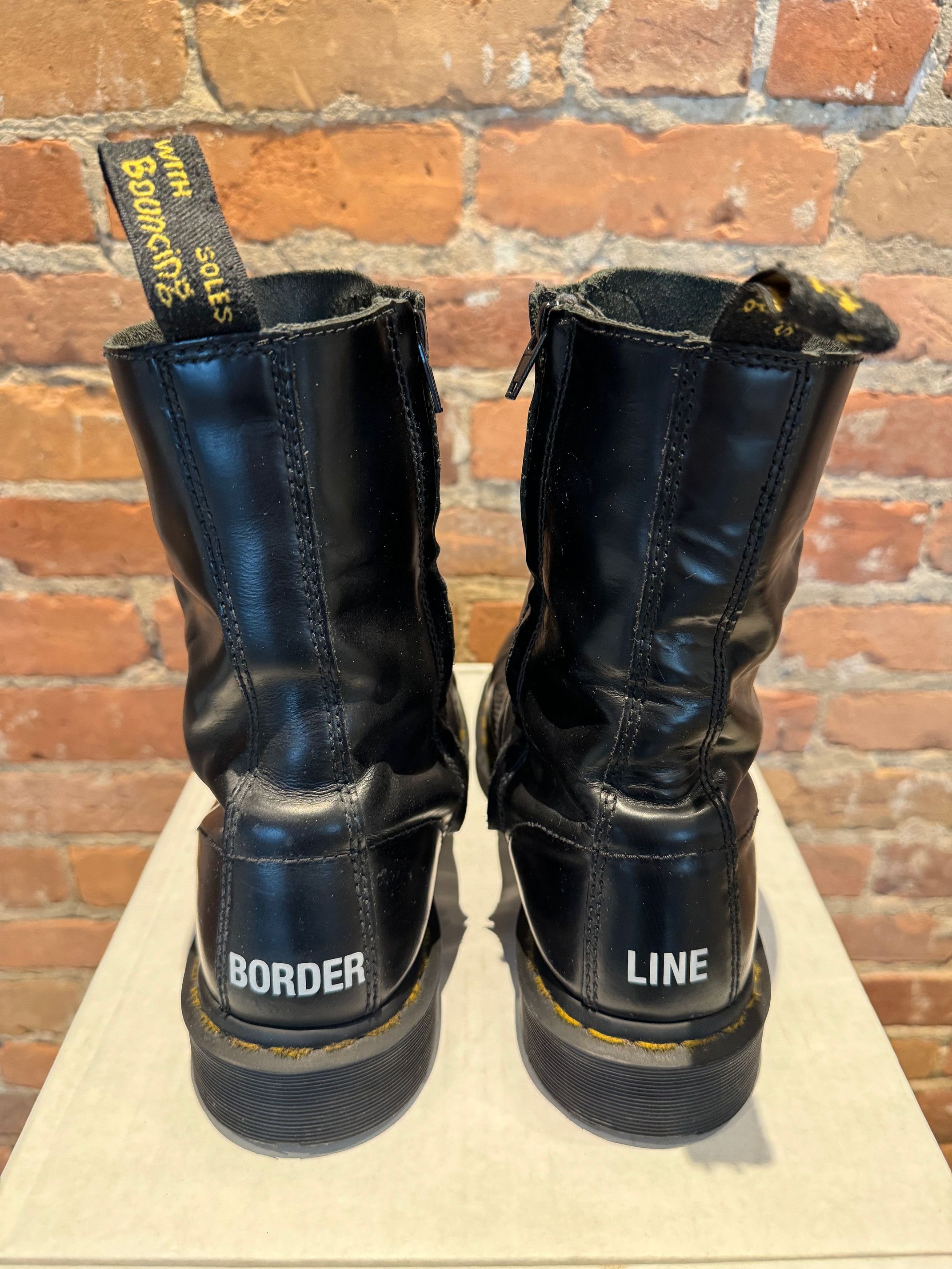 Dr. Martens × Vetements Dr. Martens x Vetements “Border Line” 1490 10-Eye Boots Size US 9 / EU 42 - 4 Thumbnail
