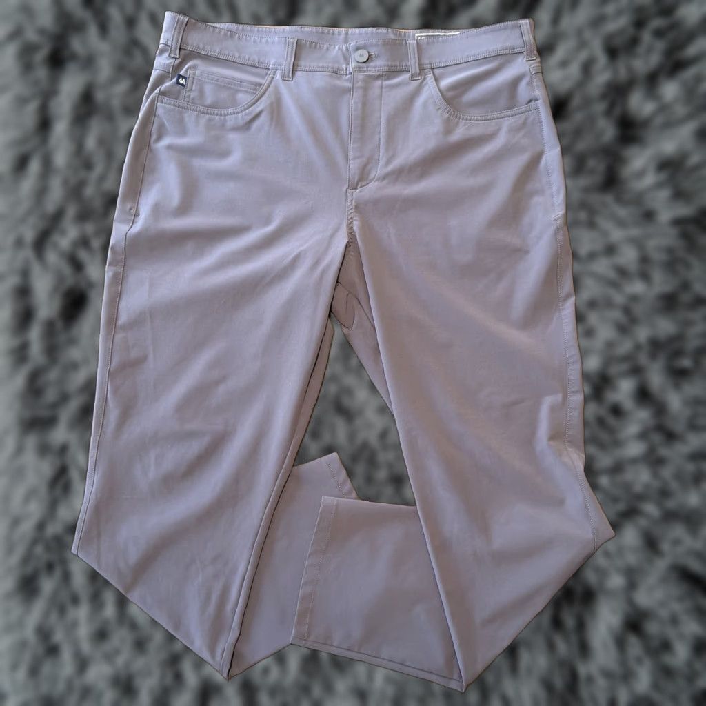 Mizzen+Main Mizzen+Main Helmsman Pants Men 36x30 Gray 5 Pocket Slim Performance Trousers Size US 36 / EU 52 - 1 Thumbnail