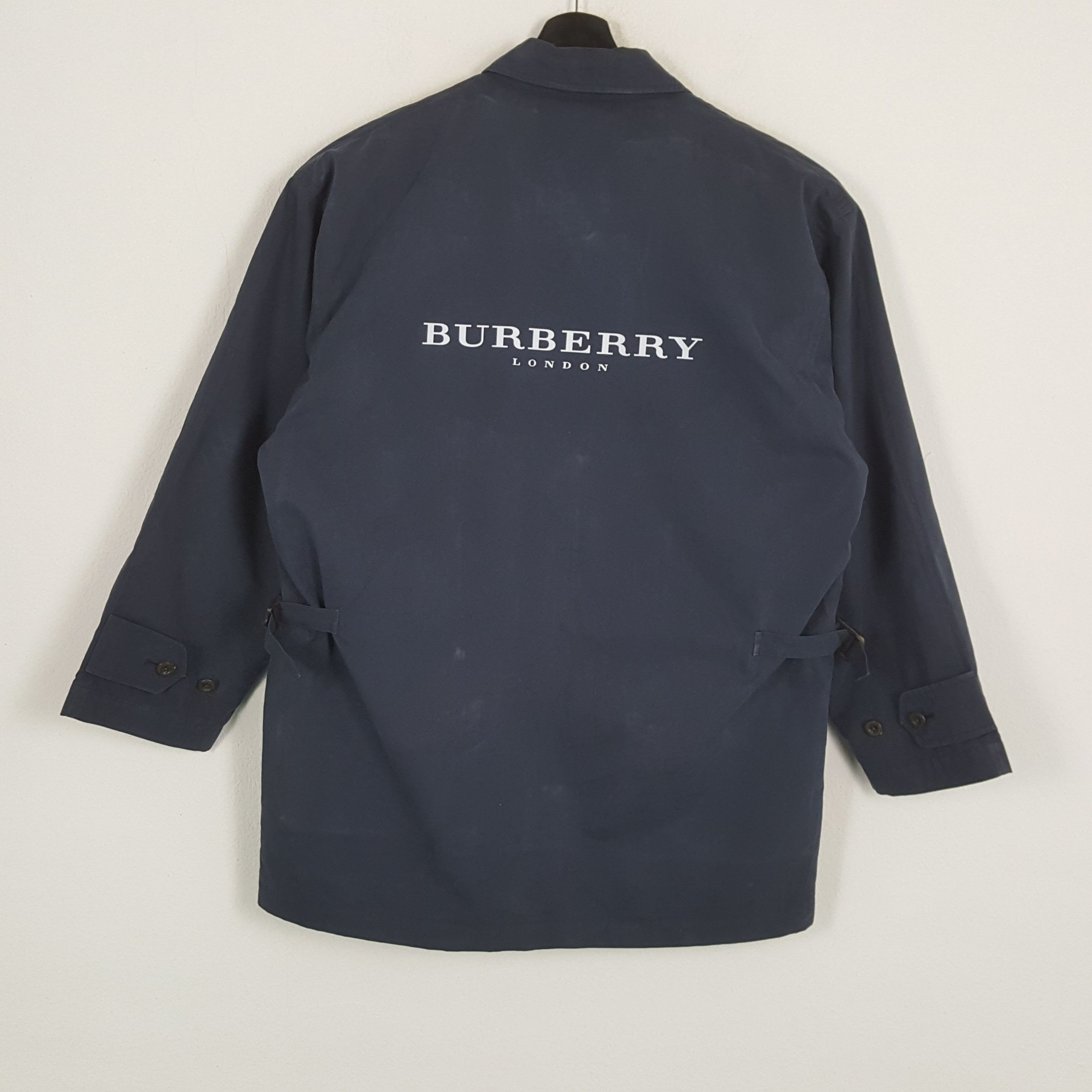 Burberry × Vintage BURBERRYS Fashion Brand Style Custom Art Coat Jacket Size US L / EU 52-54 / 3 - 1 Thumbnail