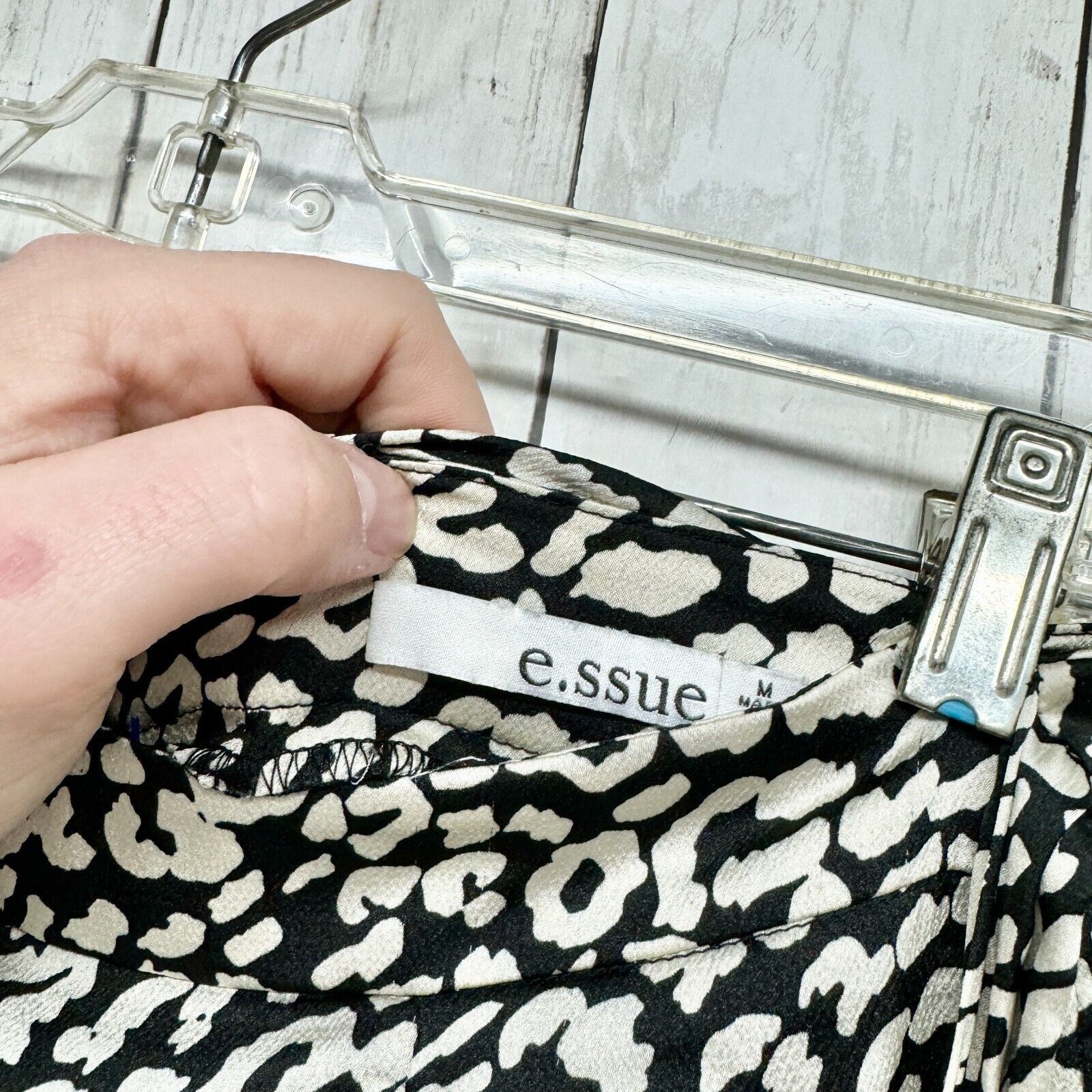 Other e.ssue Skirt MD Animal Printed Wrap High Waisted Midi Skirt Size 30" / US 8 / IT 44 - 2 Thumbnail
