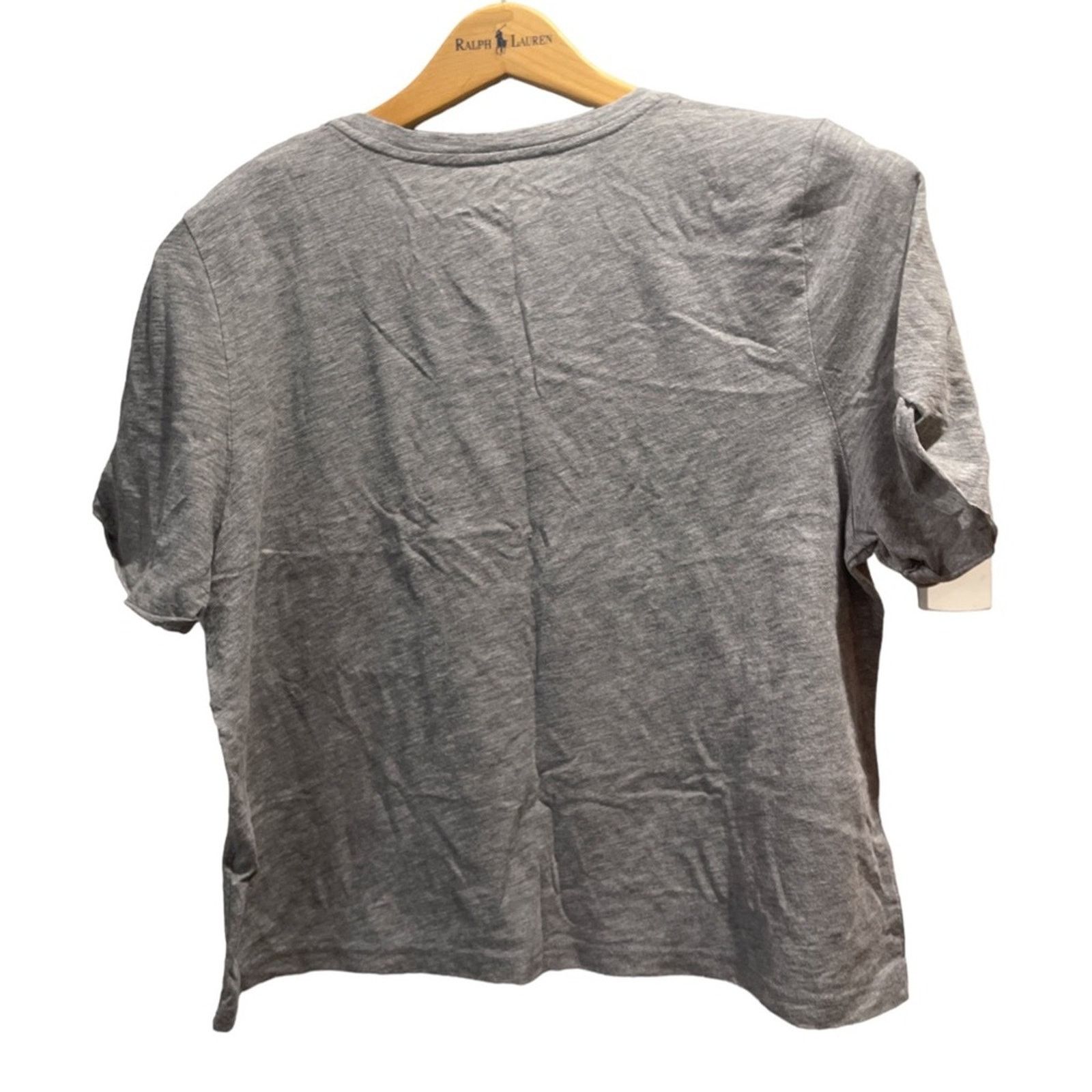 Tommy Hilfiger TOMMY HILFIGER Women’s Gray Cropped Logo Tee Sz XL Size XL / US 12-14 / IT 48-50 - 2 Thumbnail