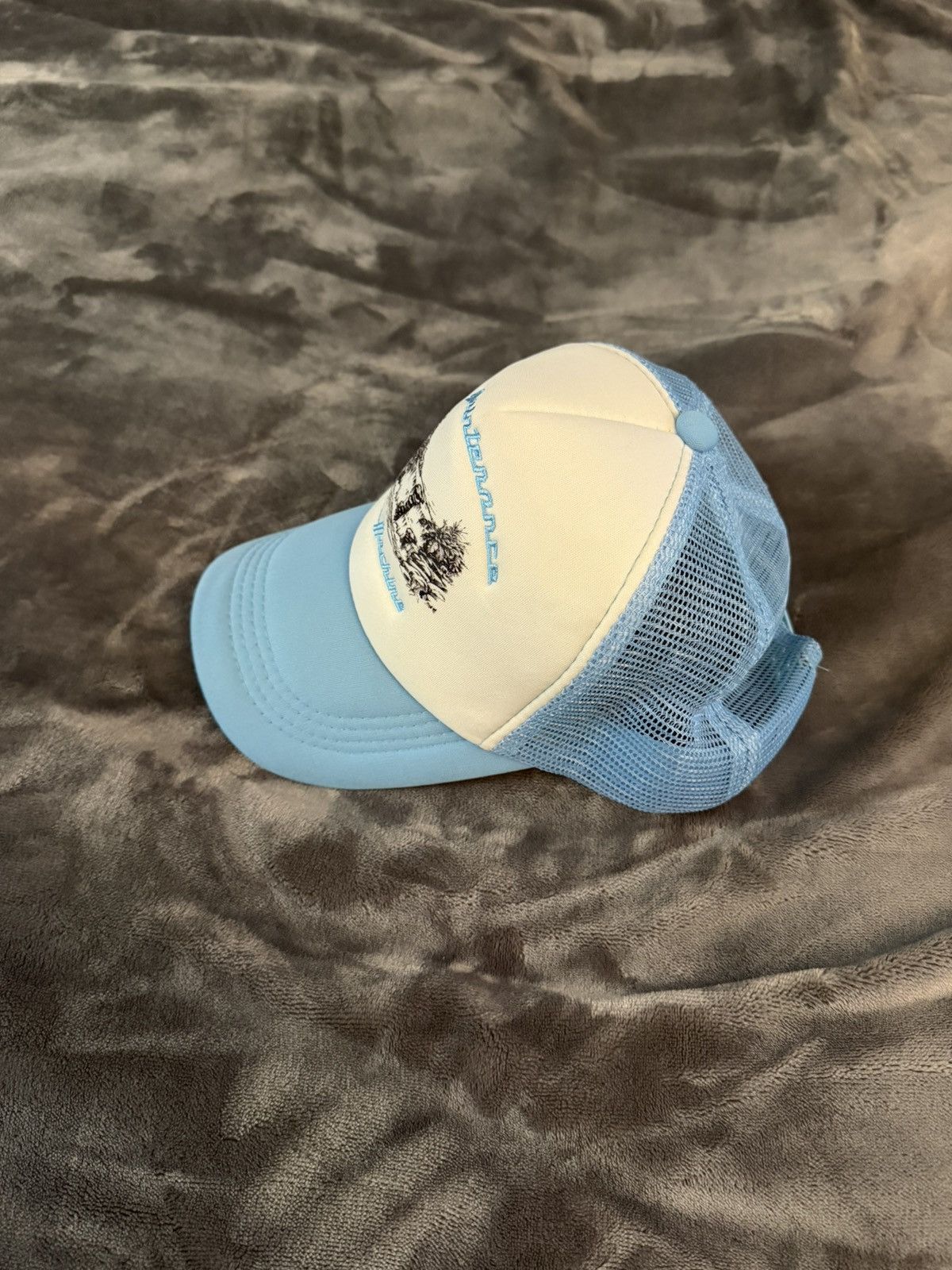 No Maintenance No Maintenance Love Machine Blue Trucker Hat Size ONE SIZE - 4 Thumbnail
