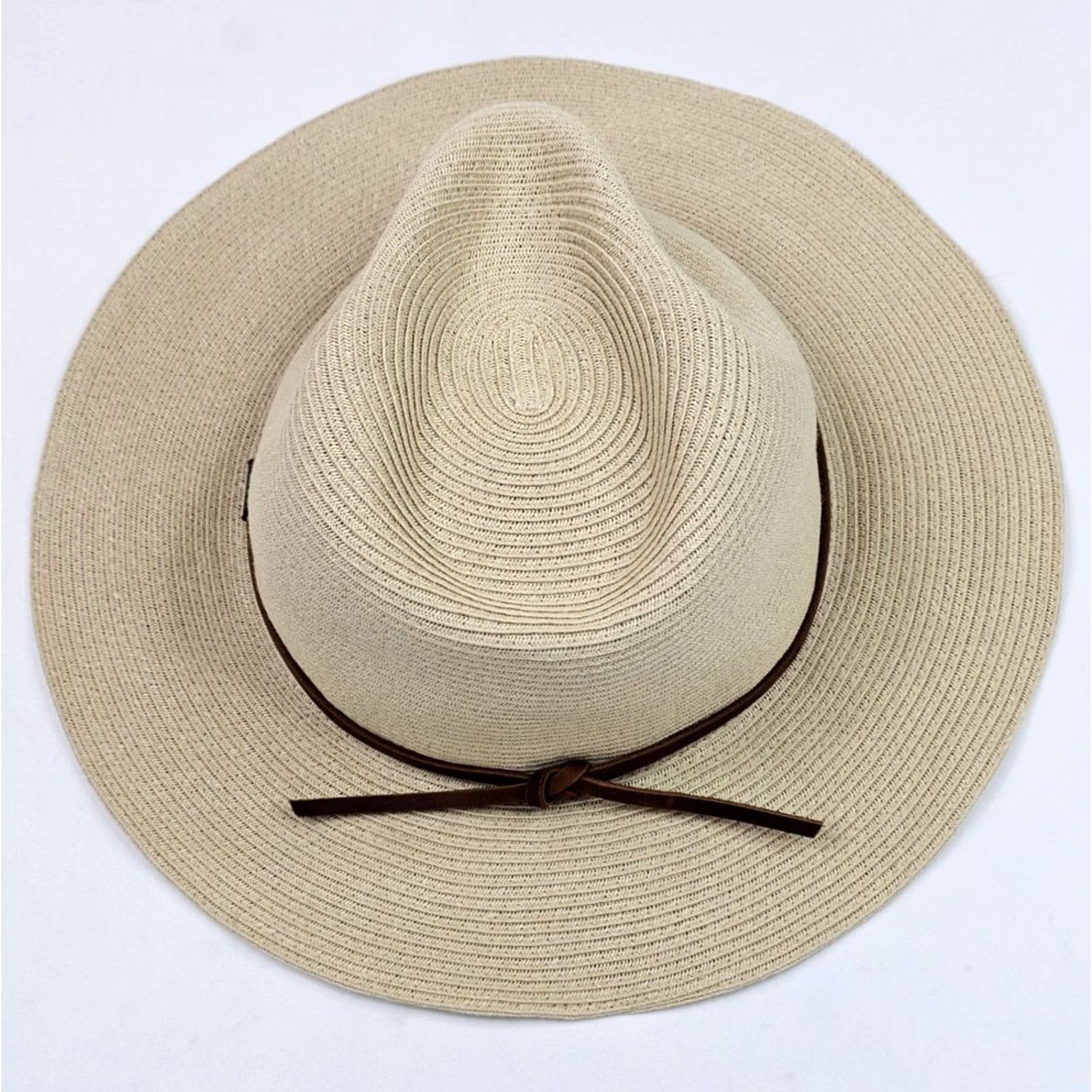 Brixton Brixton Wesley Straw Fedora Unisex Adjustable Packable UPF 50 Hat S Tan Fedora Size ONE SIZE - 3 Thumbnail